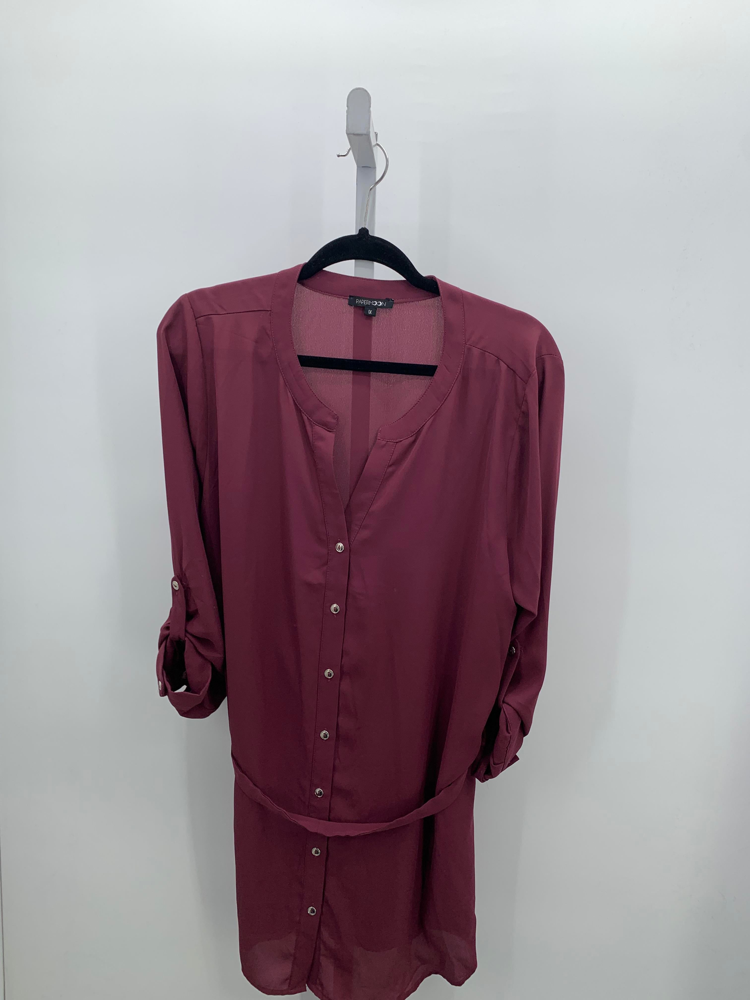 PaperMoon Size 1X Womens 3/4 Sleeve Dress