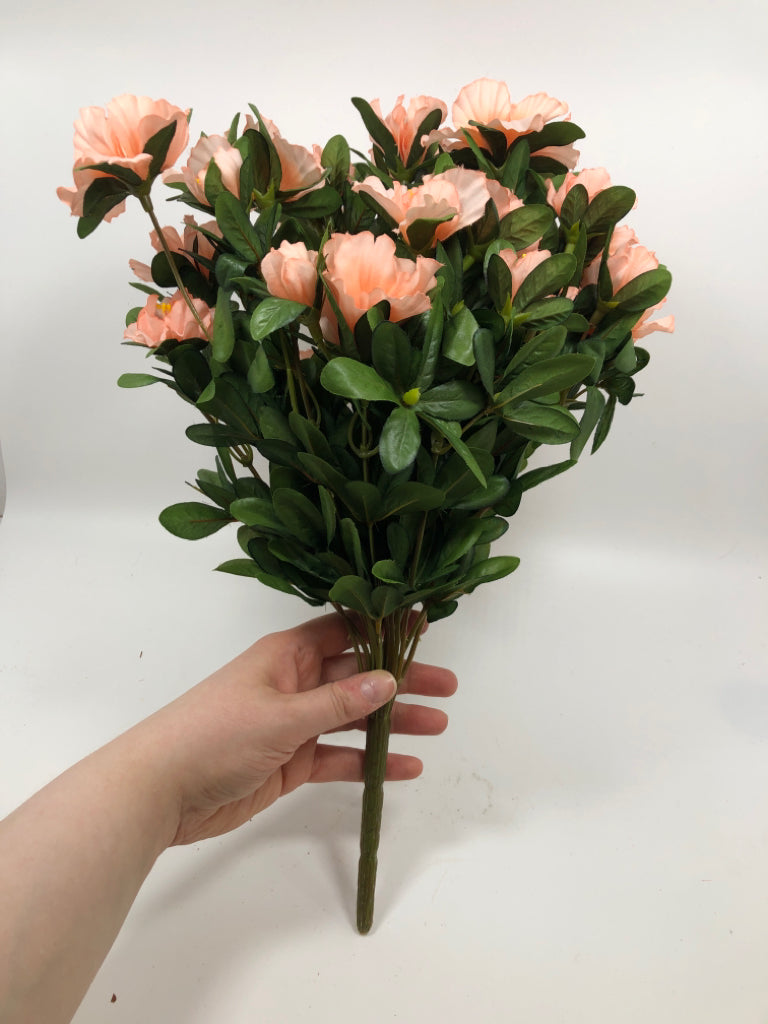 FAUX PINK AZALEA FLOWERS/LEAVES.