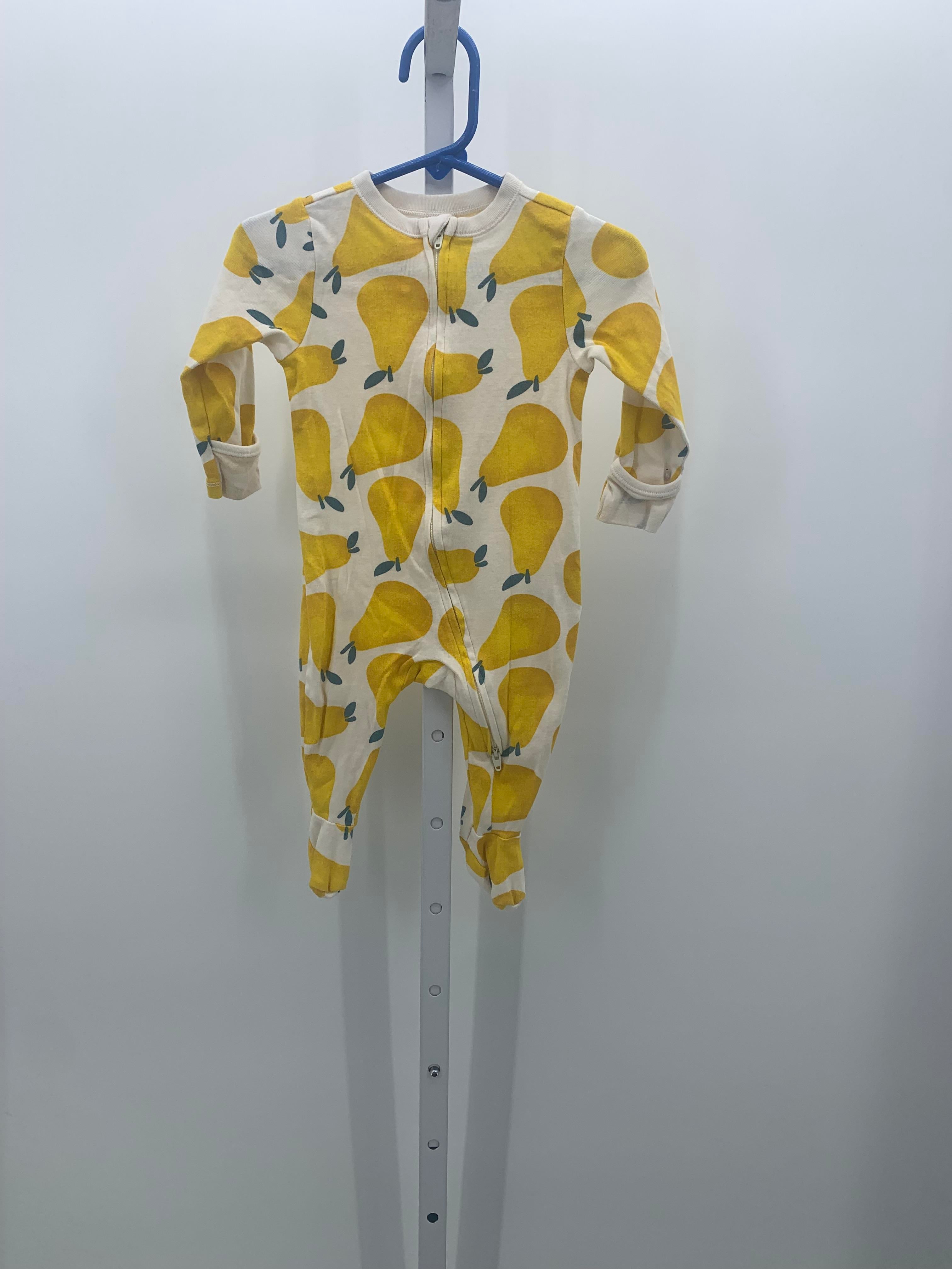 YELLOW PEARS ZIP KNIT