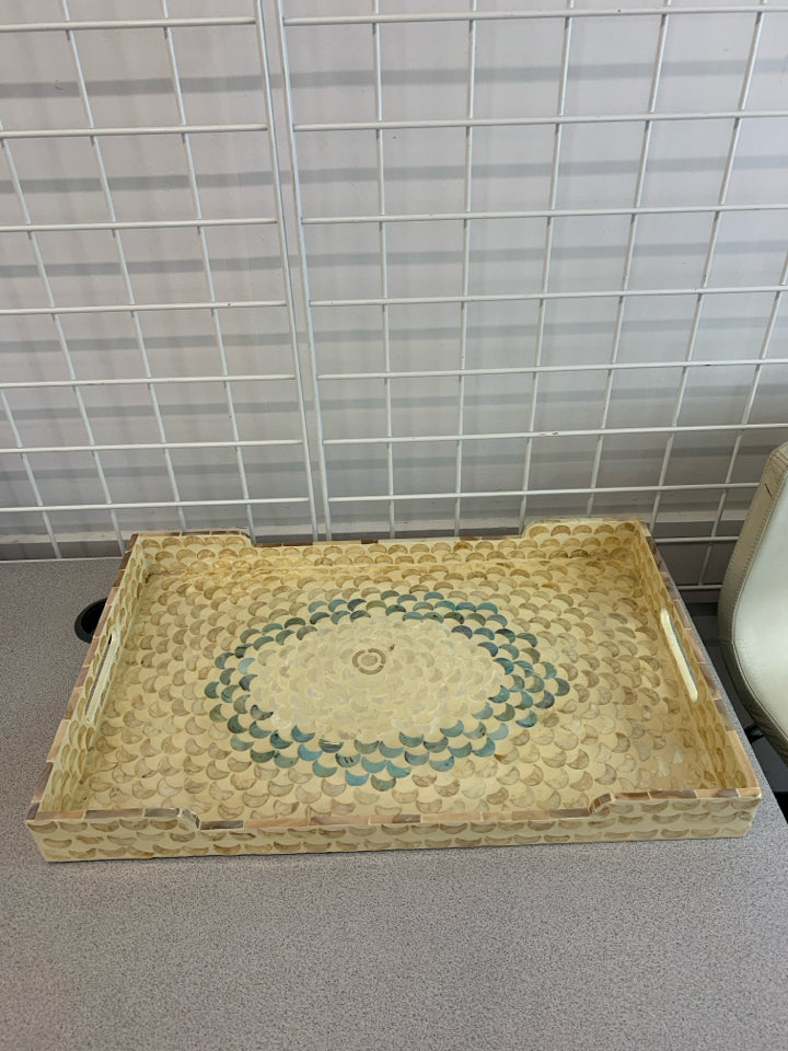 OPALESCENT MOON INLAID TRAY.