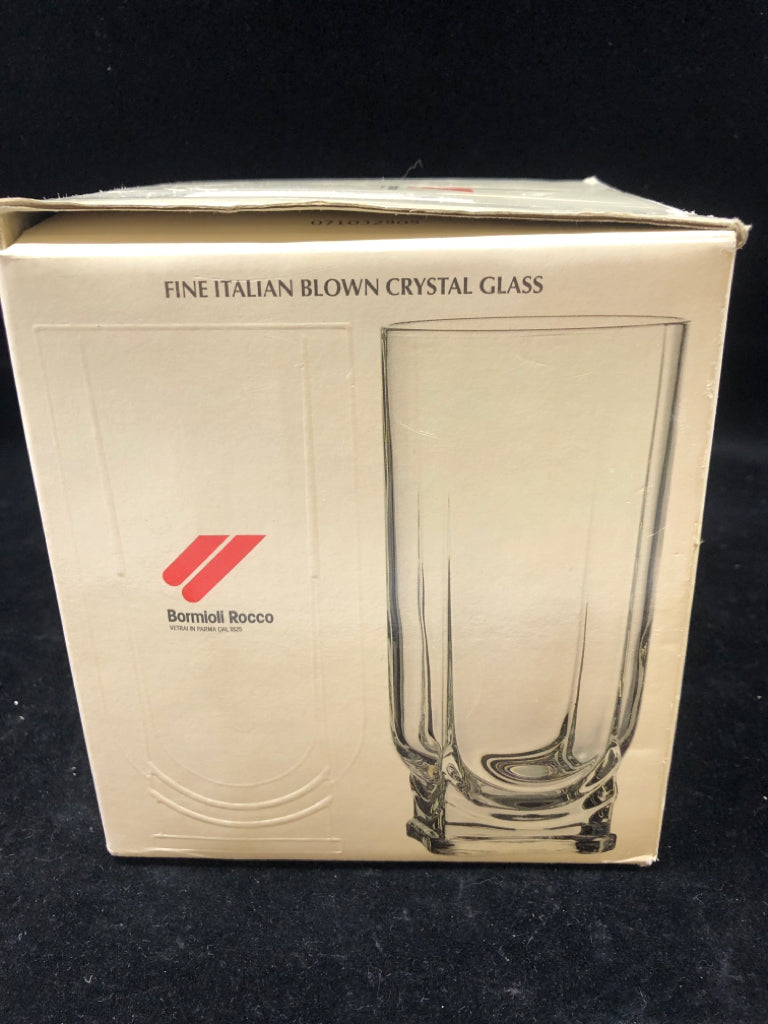 4 TUMBLER WATER GLASSES.