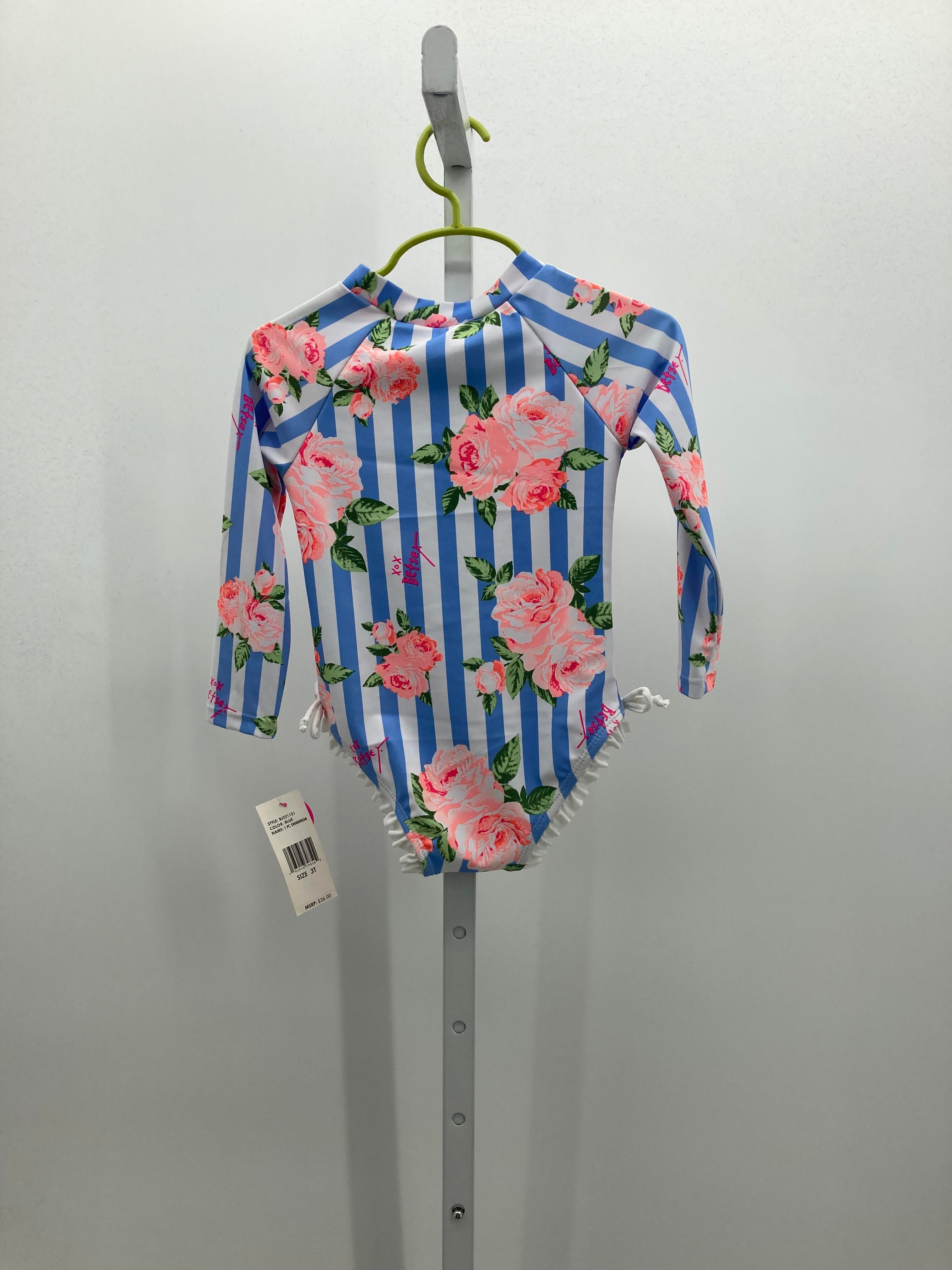 Betsey Johnson Size 3T Girls Swim Suit