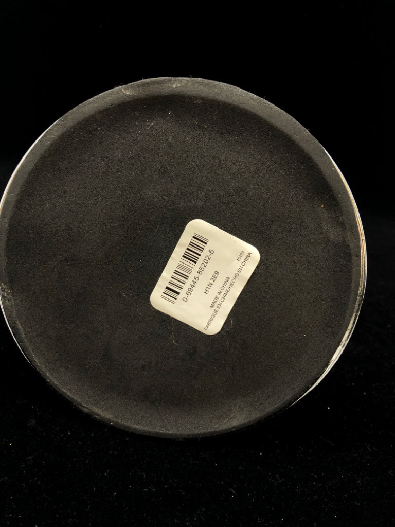 SILVER VANITY MIRROR W/FLIP MAGNIFICATION.