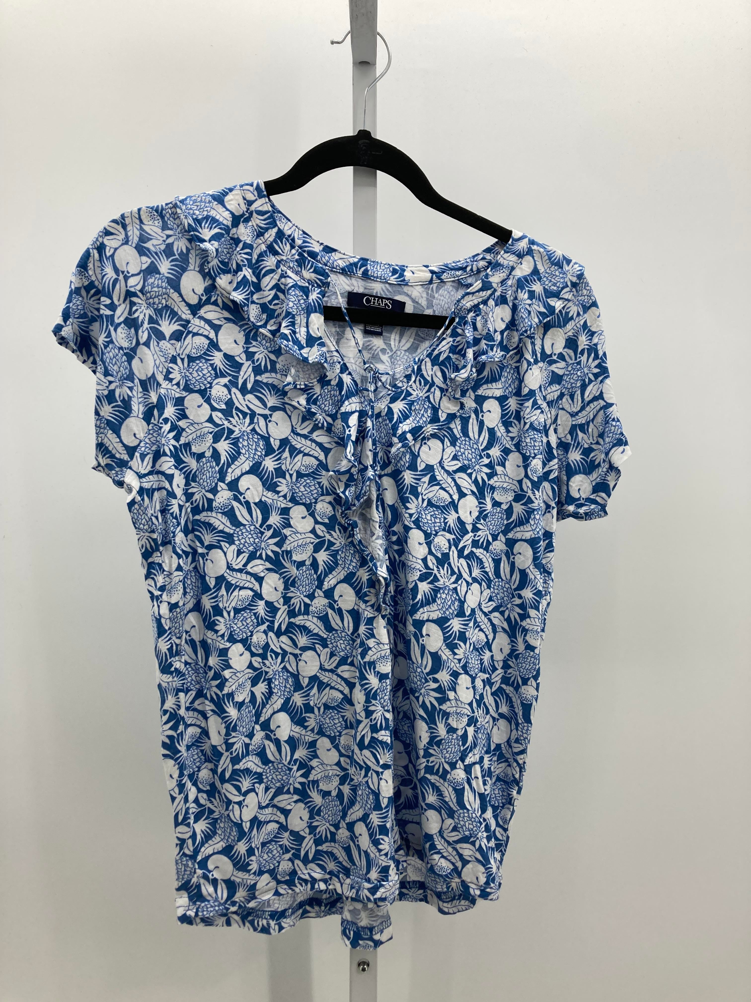 Chaps Size Small Misses Short Sleeve Shirt