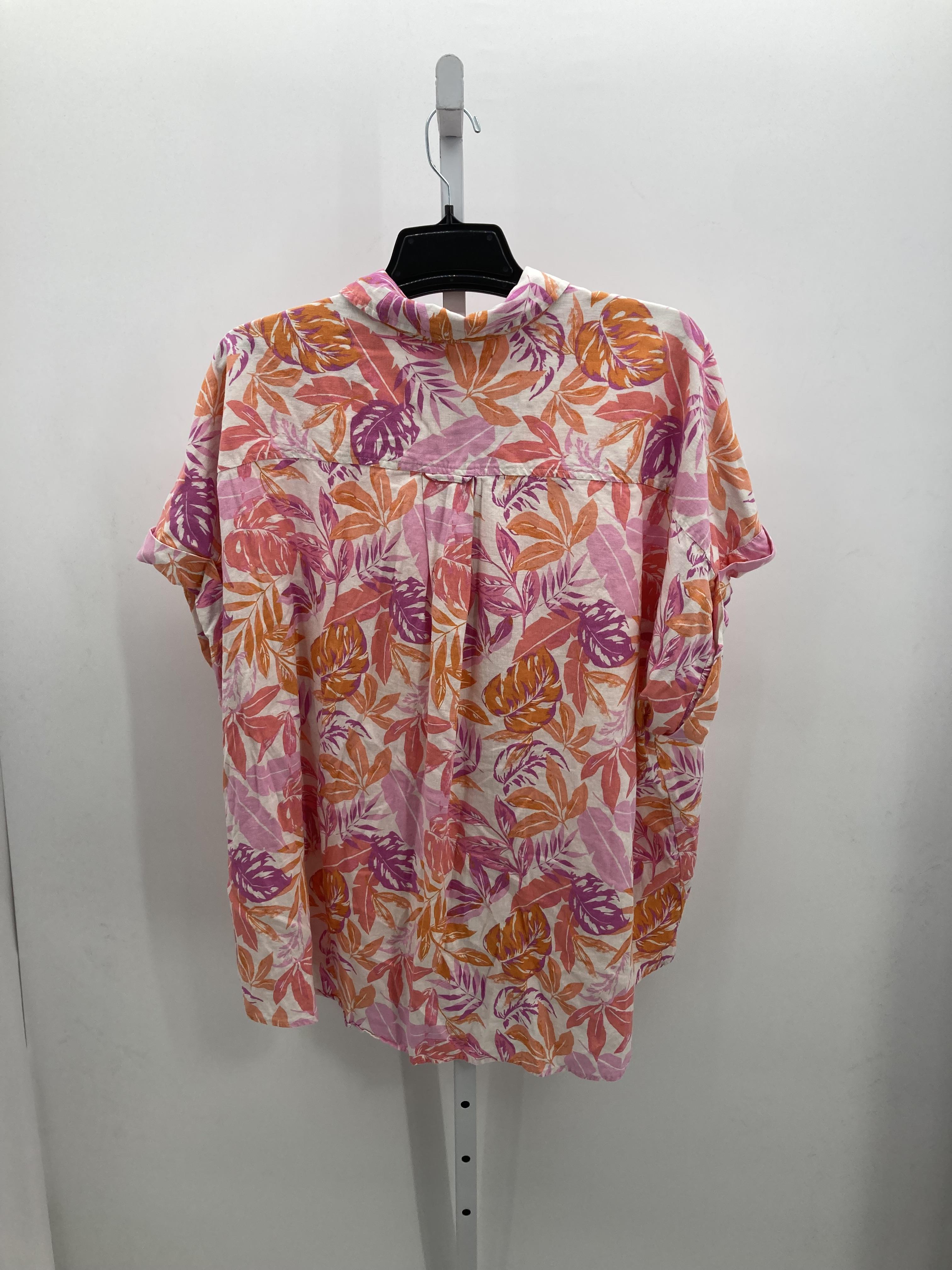 Terra & Sky Size 4X Womens Short Sleeve Shirt