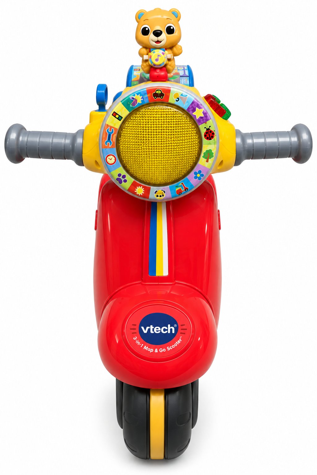 VTech 2-in-1 Map and Go Scooter for Toddlers, Red
