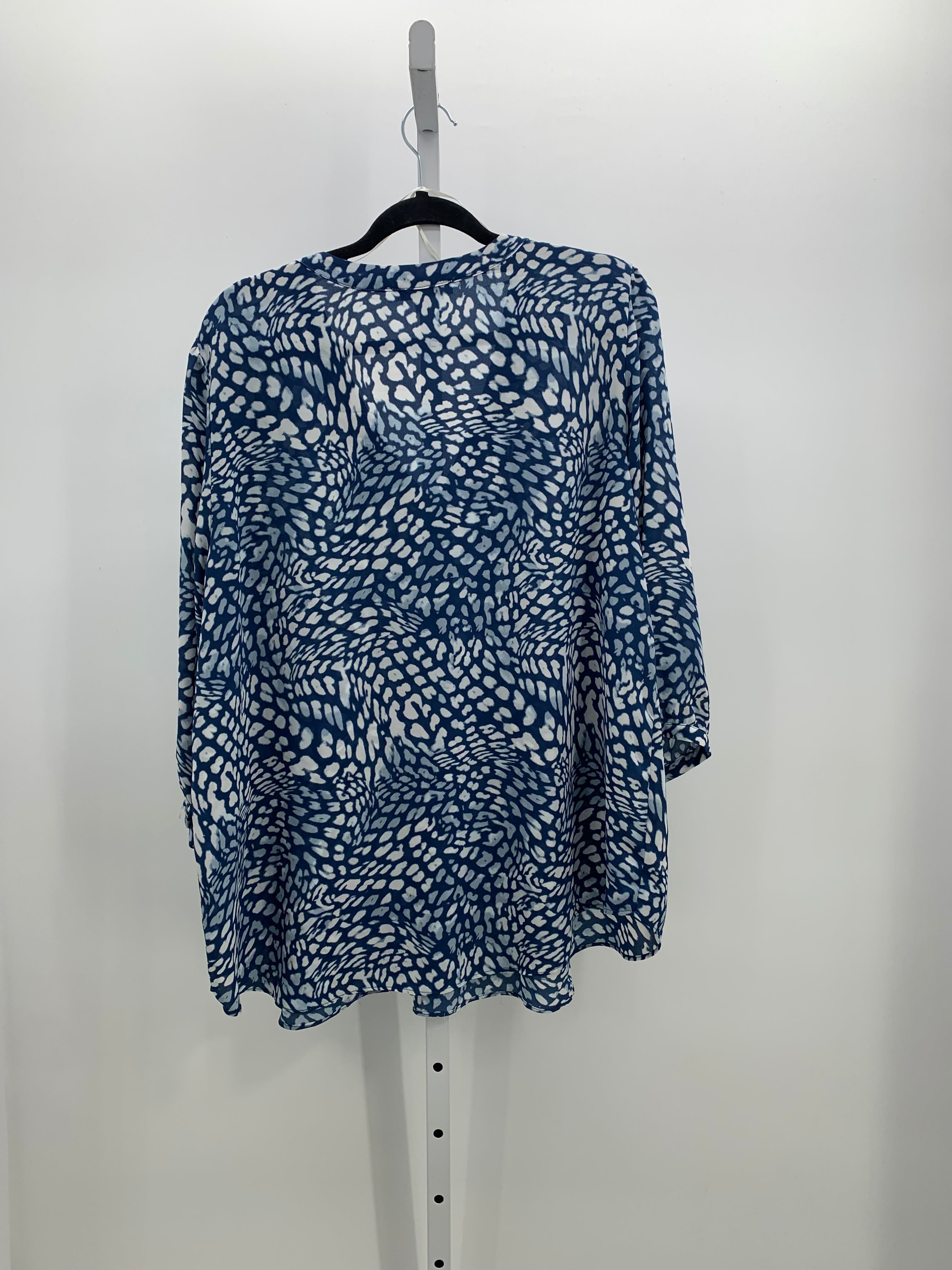 Rose & Olive Size 2X Womens 3/4 Sleeve Shirt