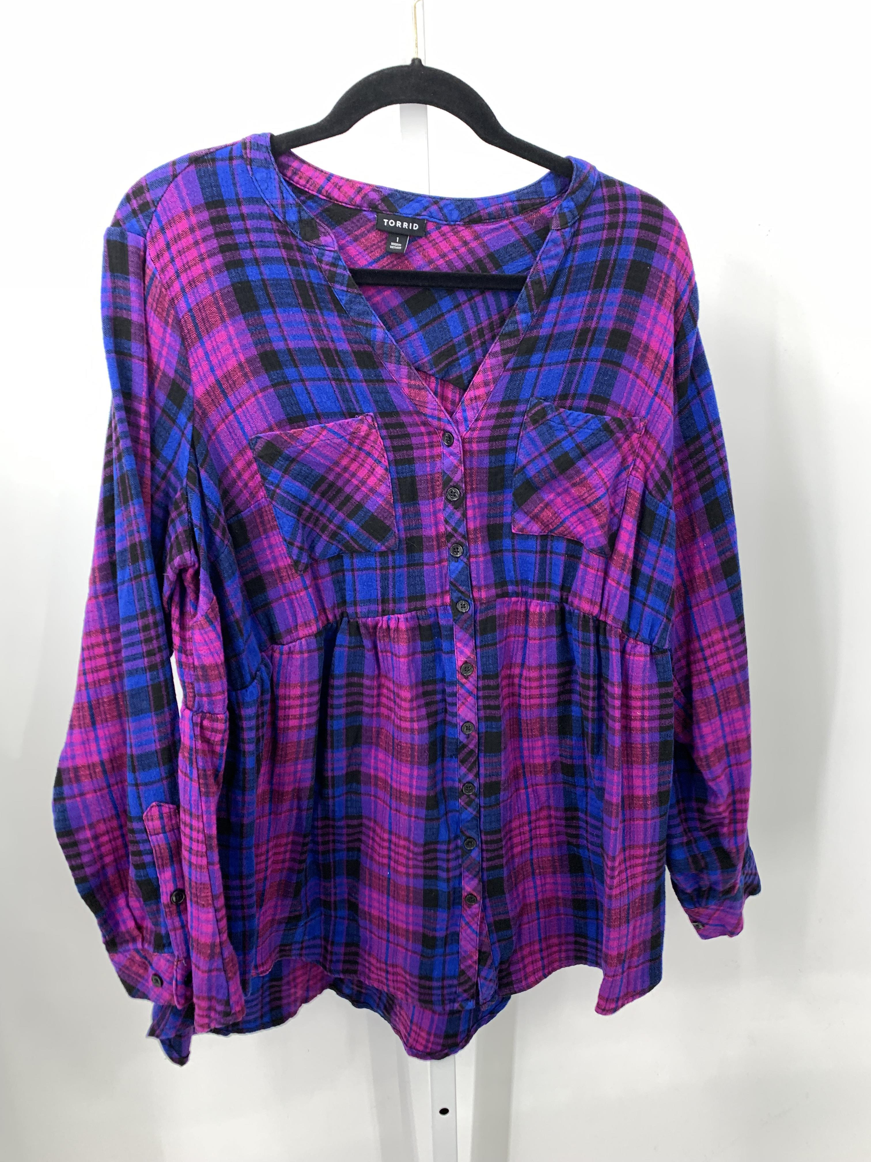 Torrid Size 1X Womens Long Sleeve Shirt