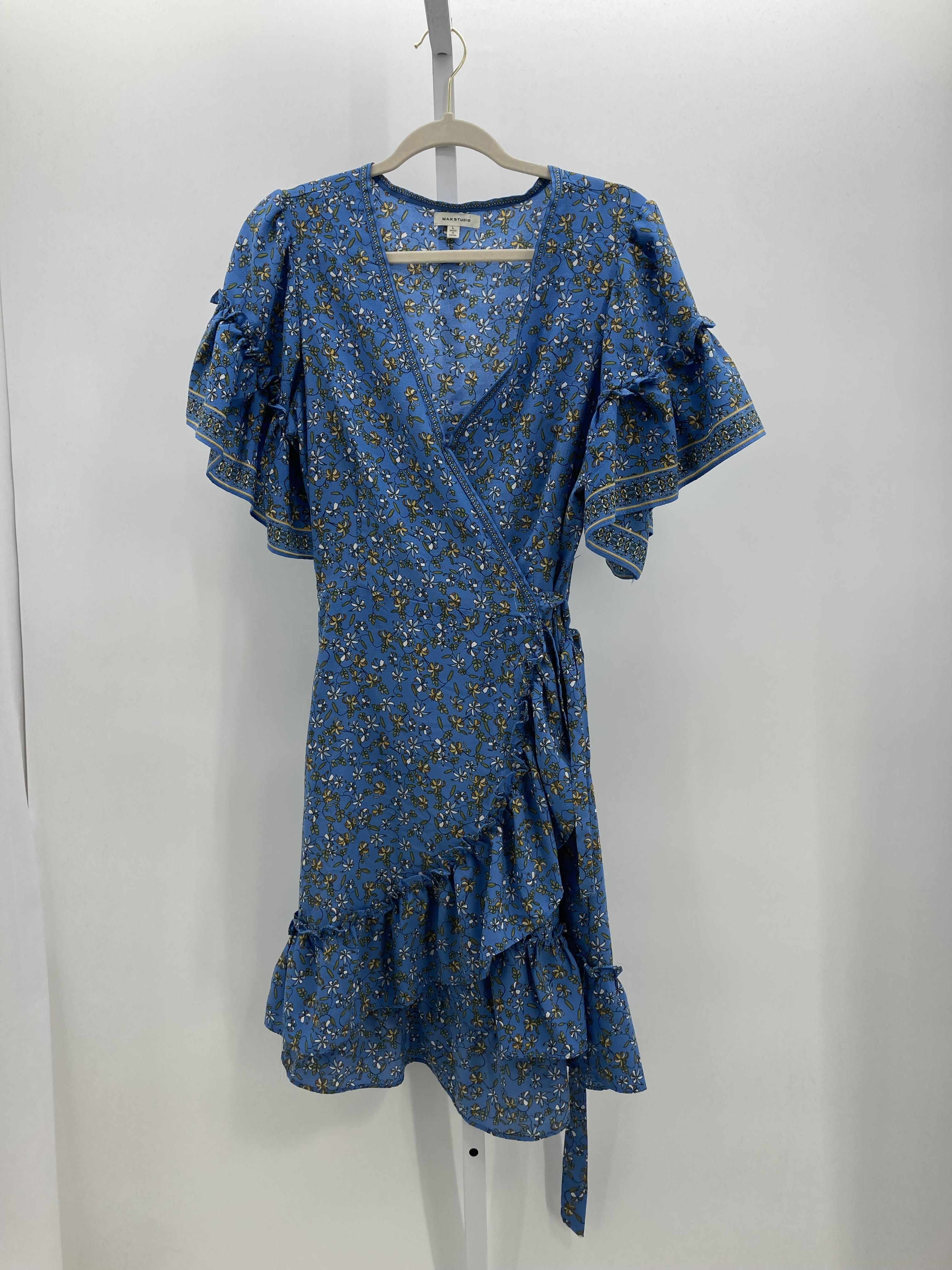 Max Studio Size Large Misses Short Sleeve Dress