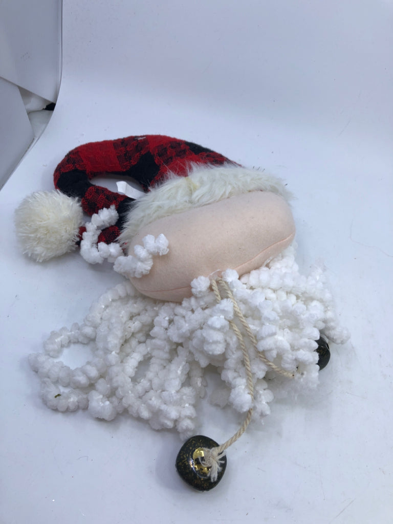PLUSH SANTA DOOR HANDLE DECOR.
