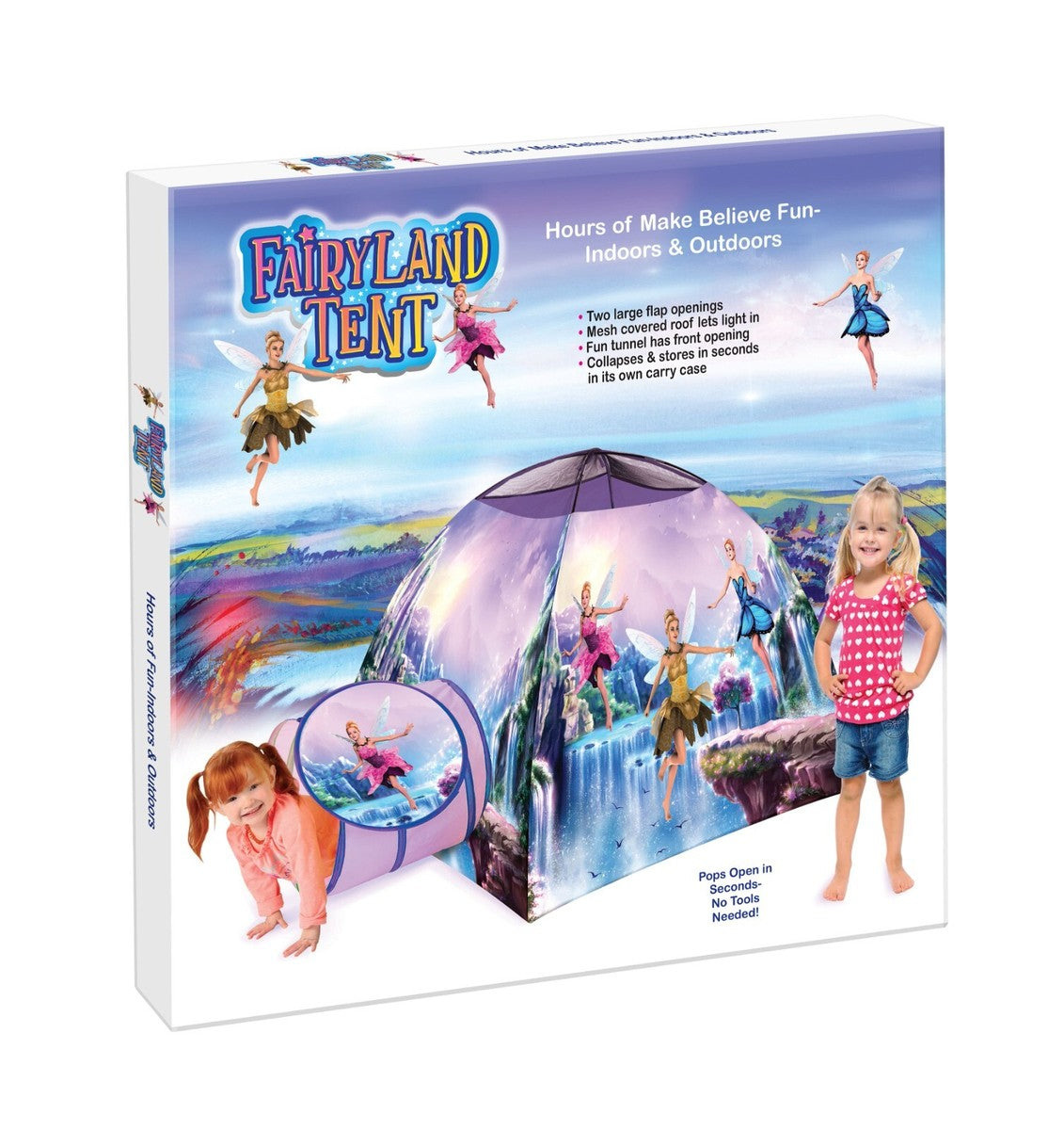 FairyLand Kid Play Tent Tunnel in Box