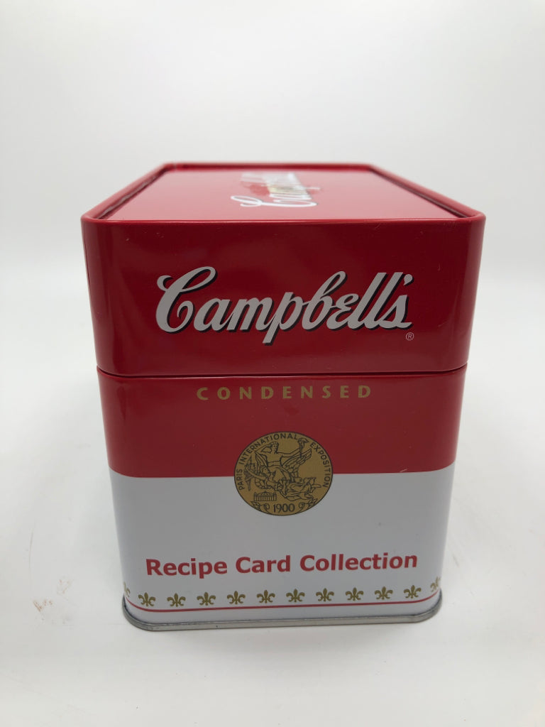 NWT CAMPBELLS RECIPE CARD COLLECTION TIN.