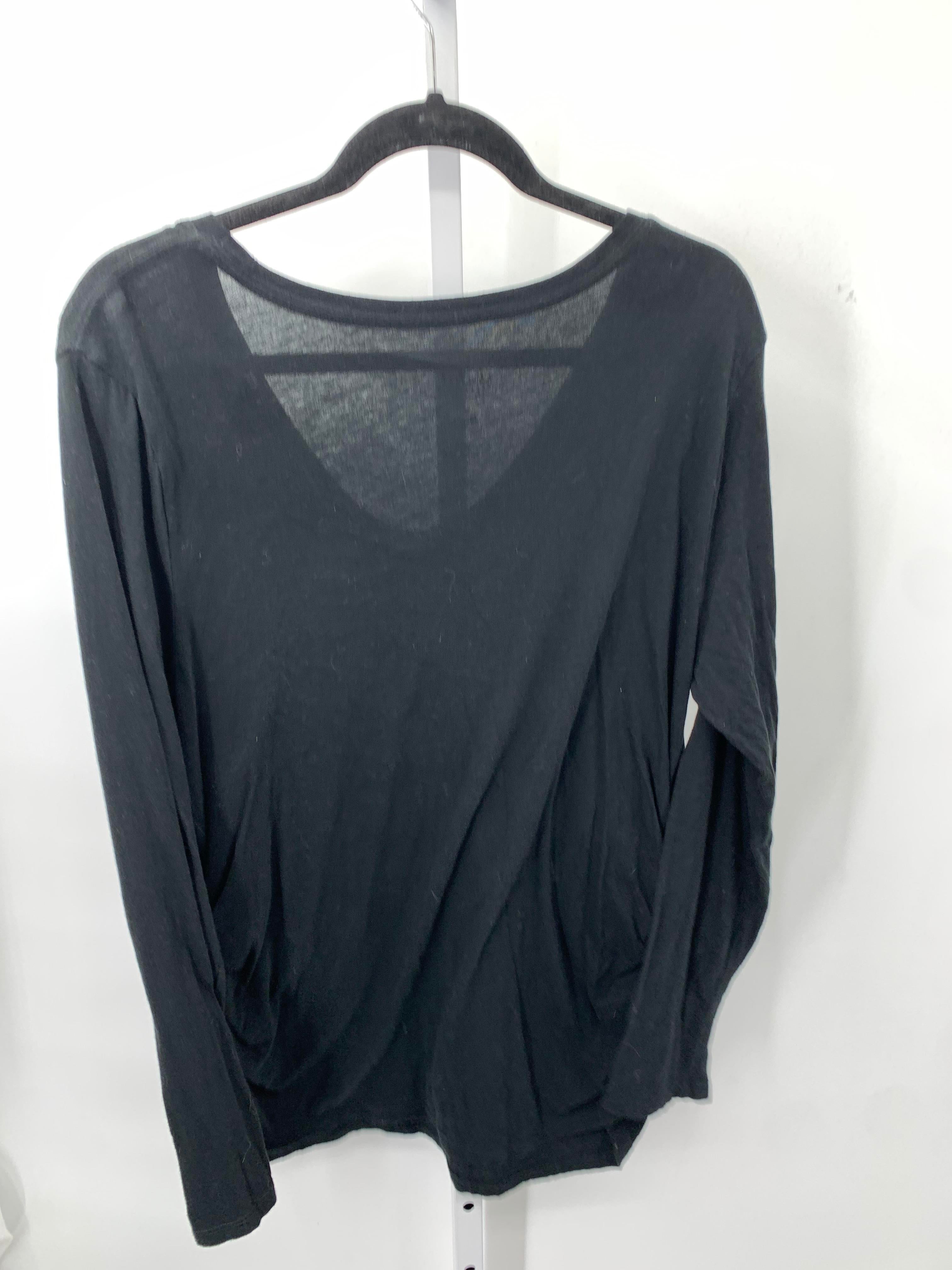 Isabel Black Size XXL Maternity Long Sleeve Shirt