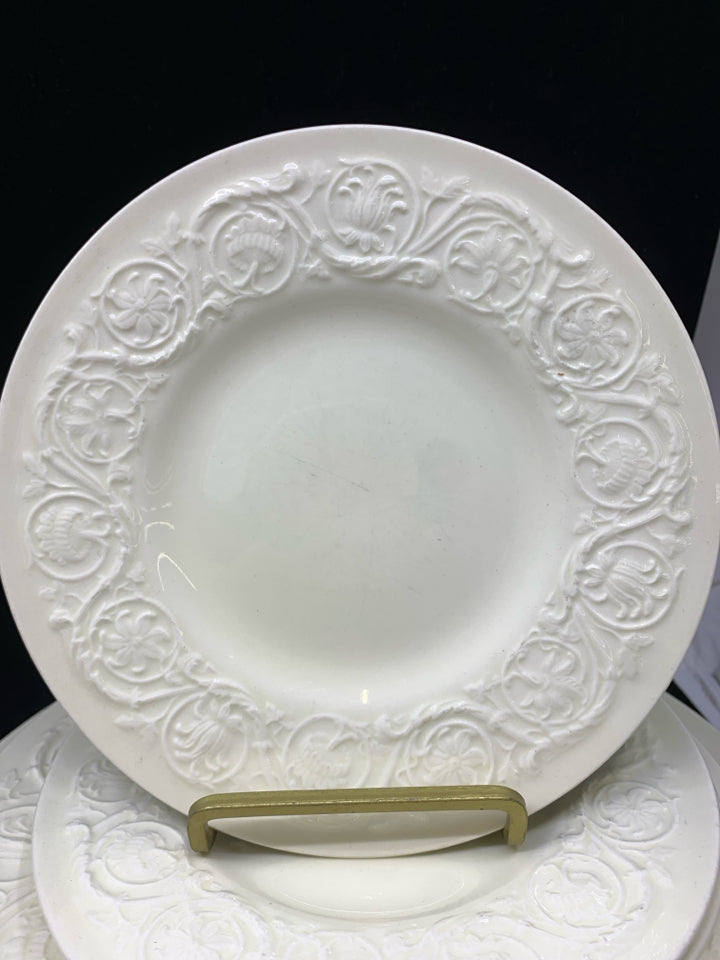 20PC VTG WEDGWOOD FLOWER SCROLL DINNER SVC FOR 4.