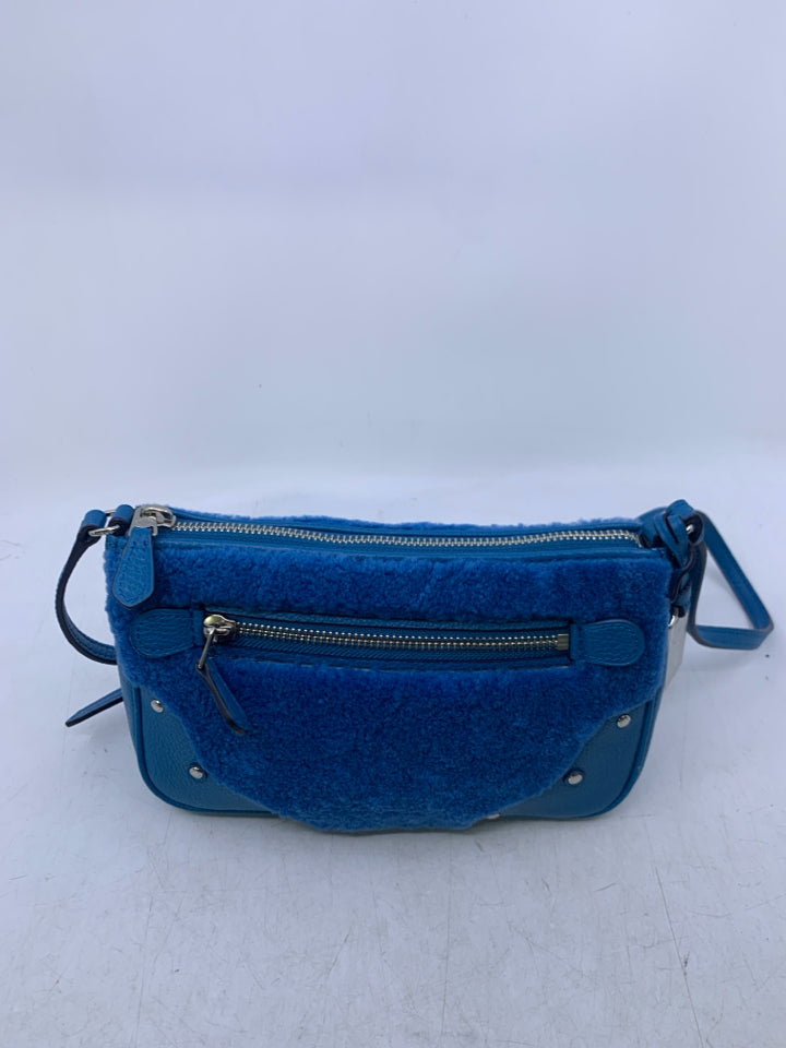 Coach Small Rhyder Prochette in Shearling- New Without Tags