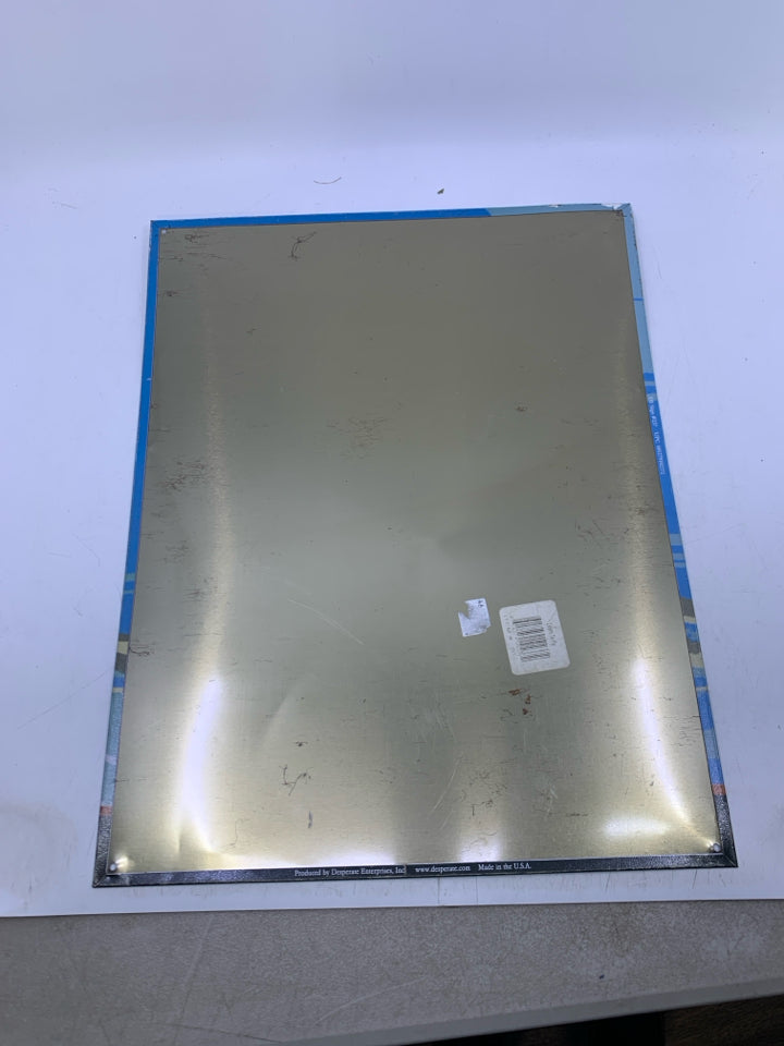 METAL LEARN TO FLY SIGN.