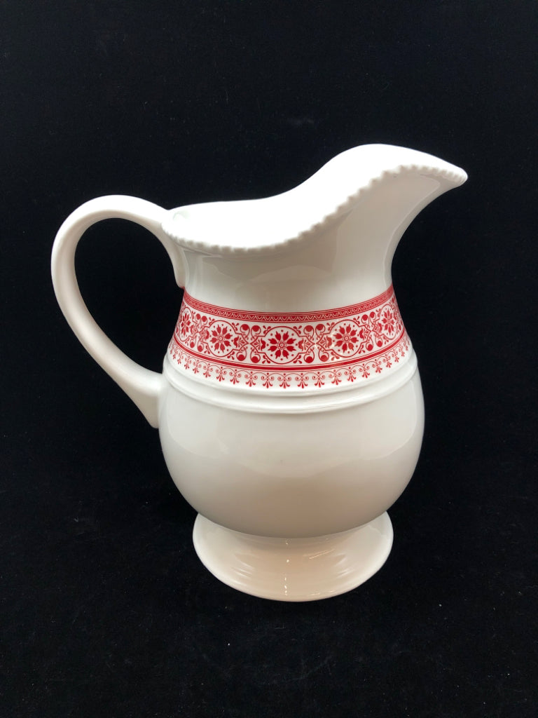 RED SNOWFLAKE PITCHER - MIDWEST.