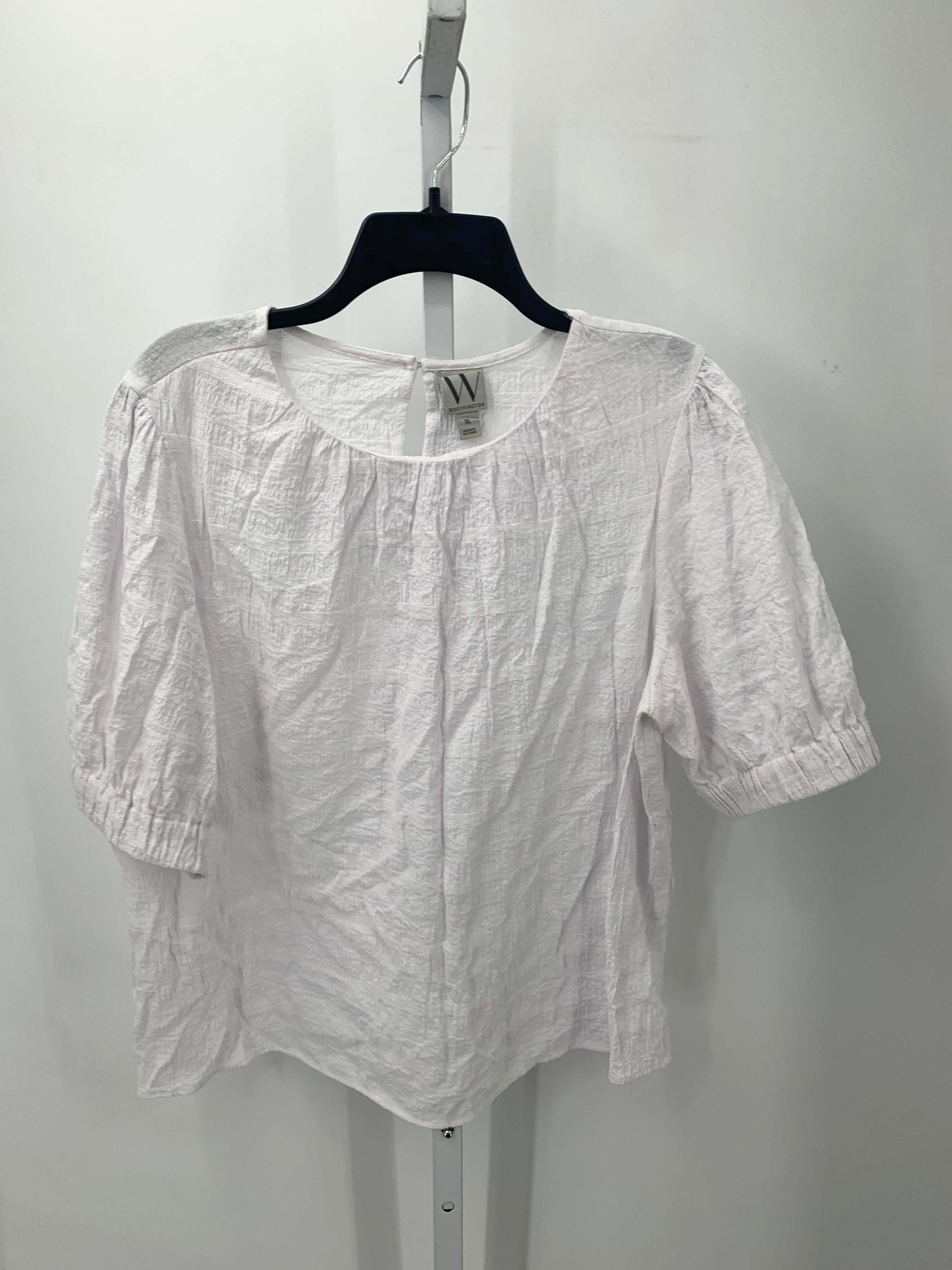 Worthington Size Extra Large Misses Short Sleeve Shirt