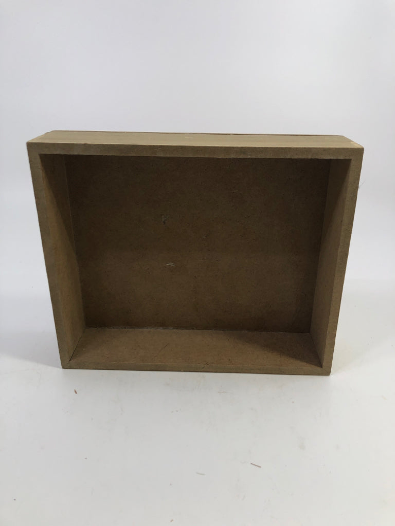 "LAUGH, LOVE & BE TRUE" BROWN ORANGE WOOD SIGN.