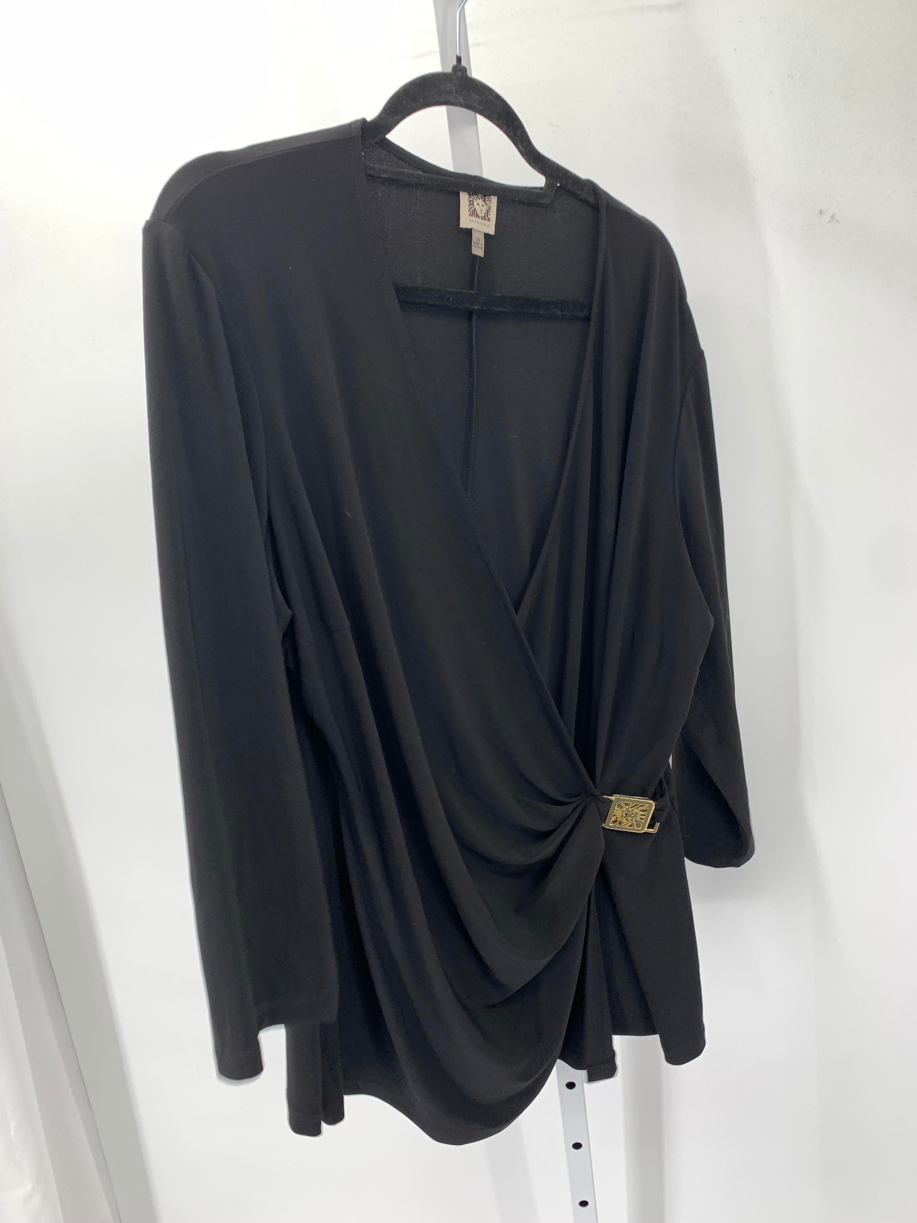 Anne Klein Size 2X Womens 3/4 Sleeve Shirt