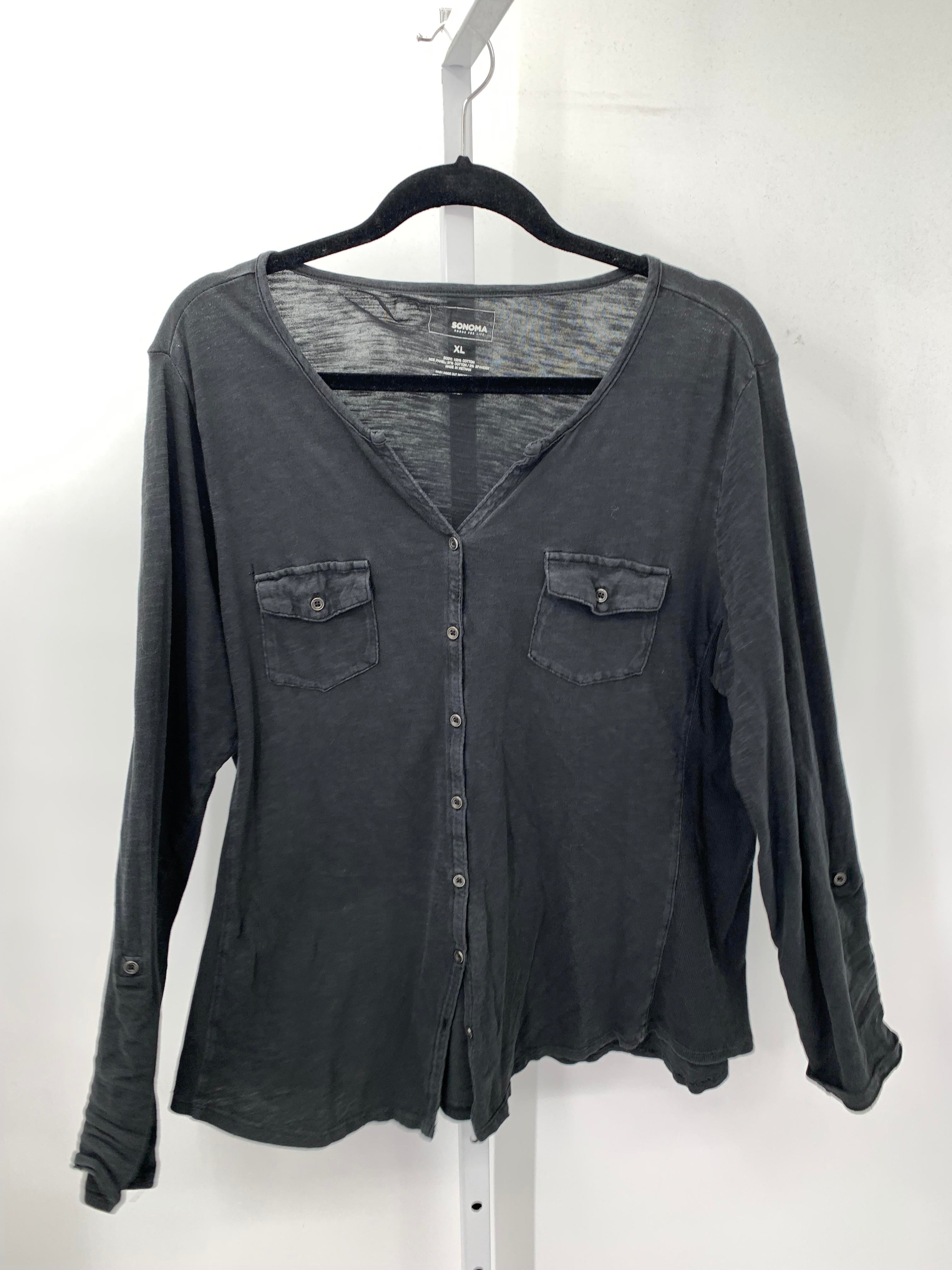 Sonoma Size Extra Large Misses Long Sleeve Shirt
