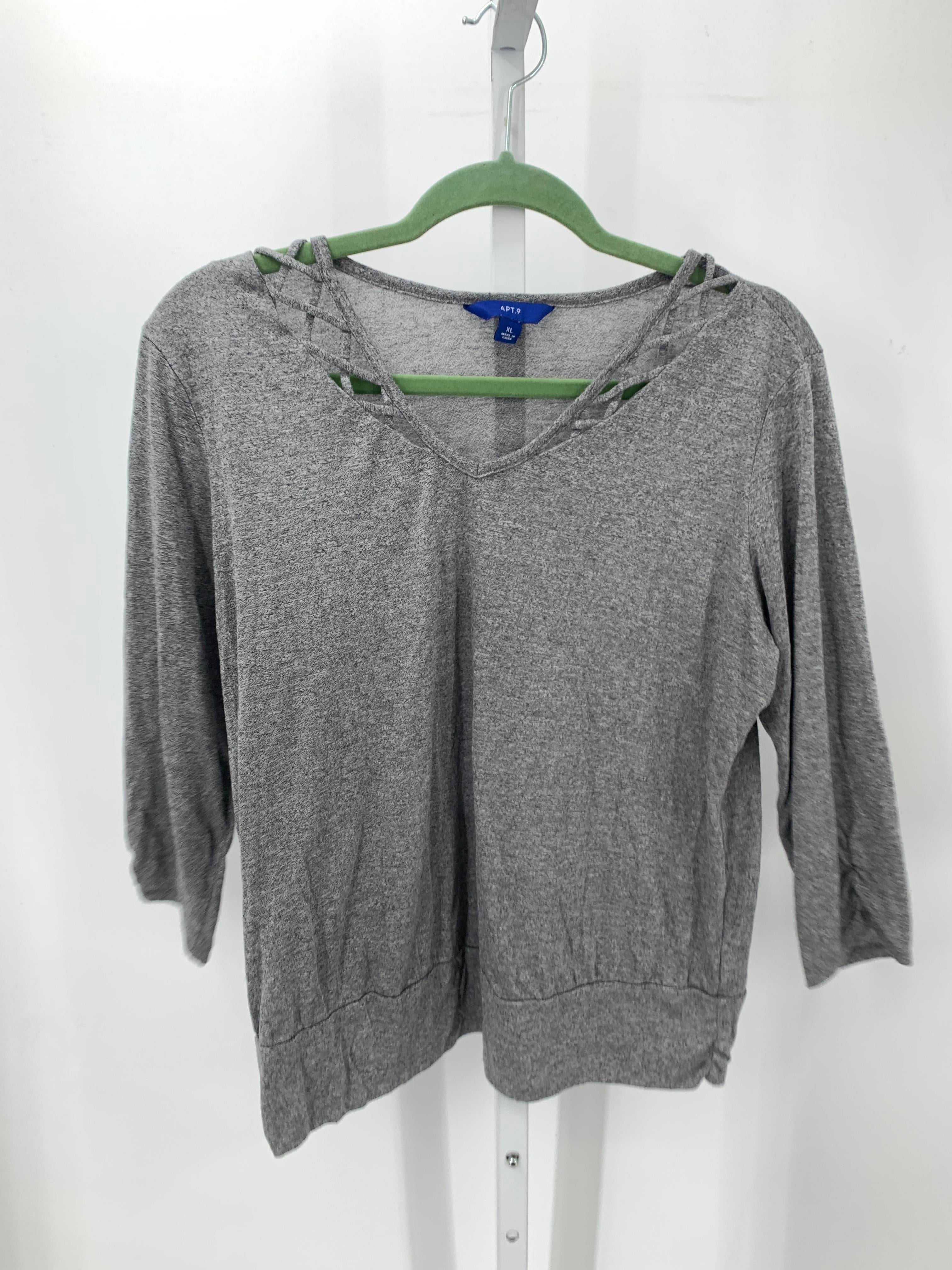Apt. 9 Size Extra Large Misses 3/4 Sleeve Shirt