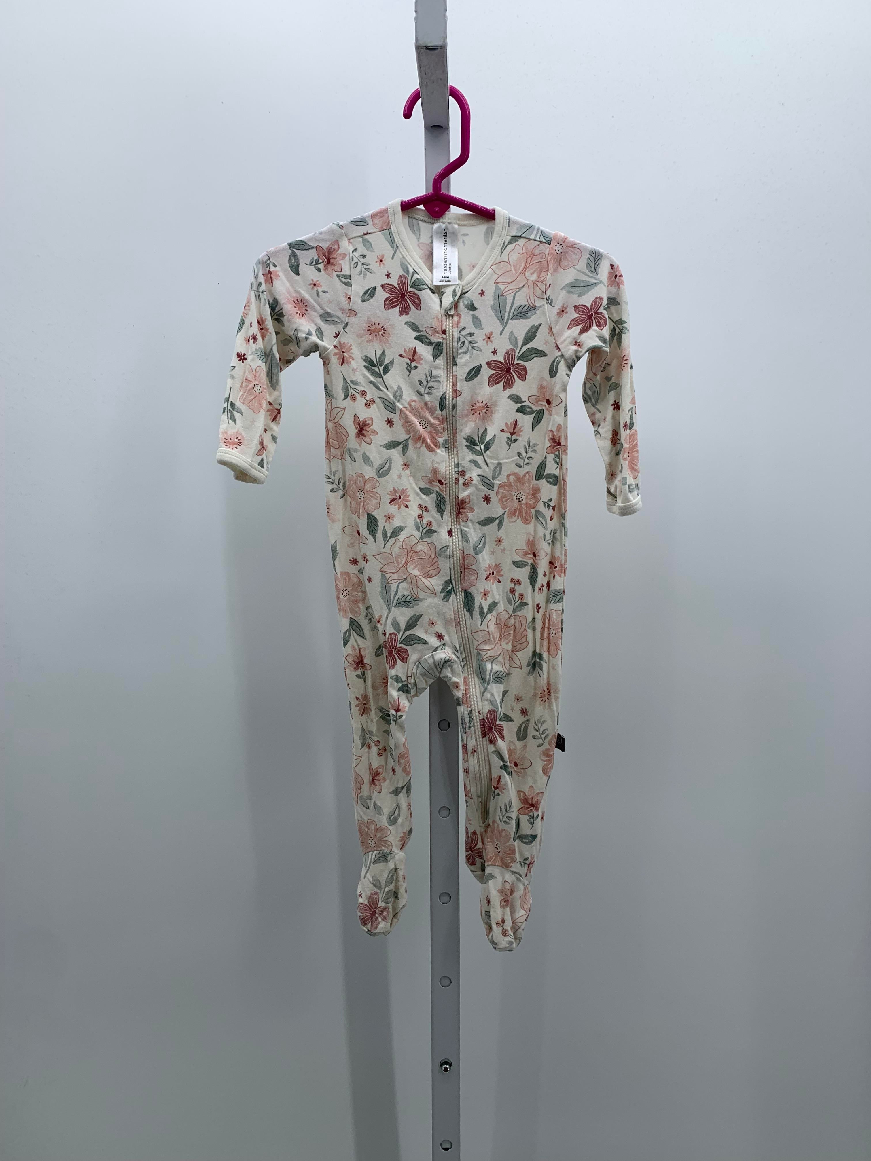 Modern Moments Size 3-6 Months Girls Long Slv. Romper