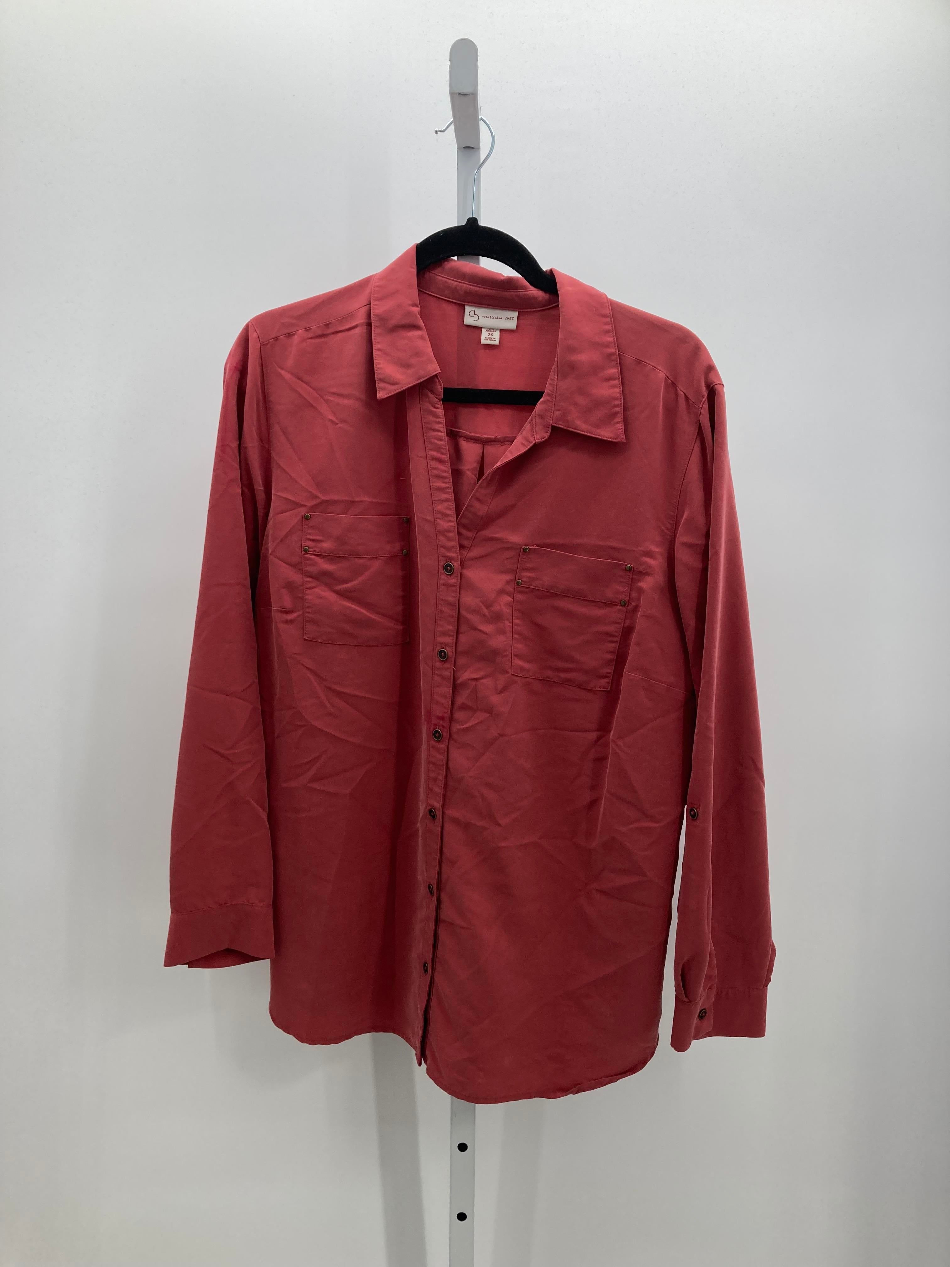 Dress Barn Size 2X Womens Long Sleeve Shirt