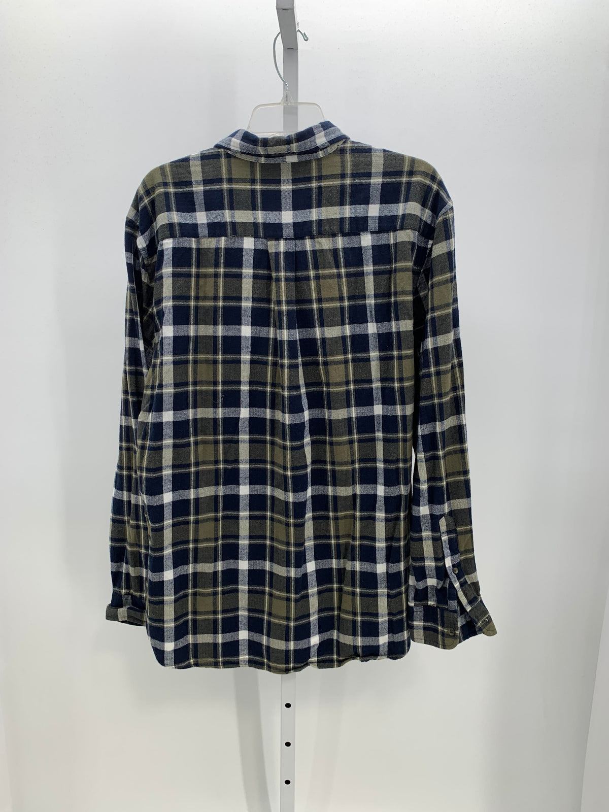 GREEN WHITE PLAID