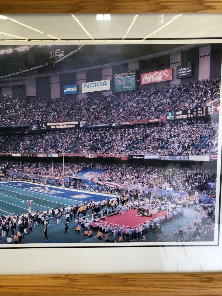 PATRIOTS SUPERBOWL 2002 PANORAMIC PHOTO.