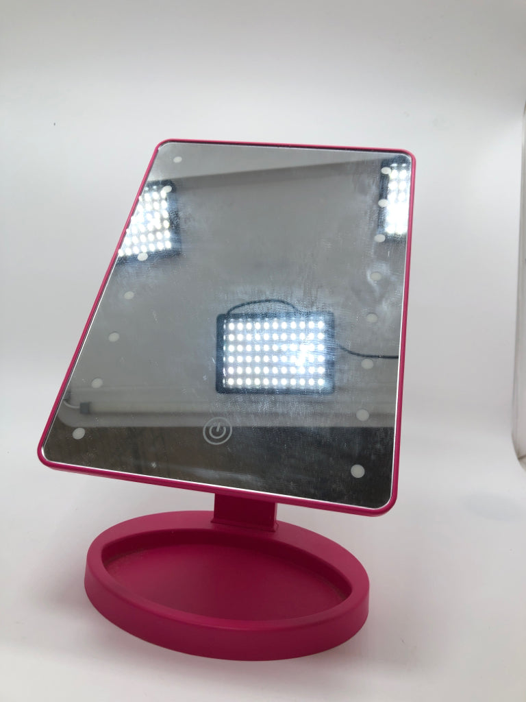 PINK LIGHT UP MIRROR.