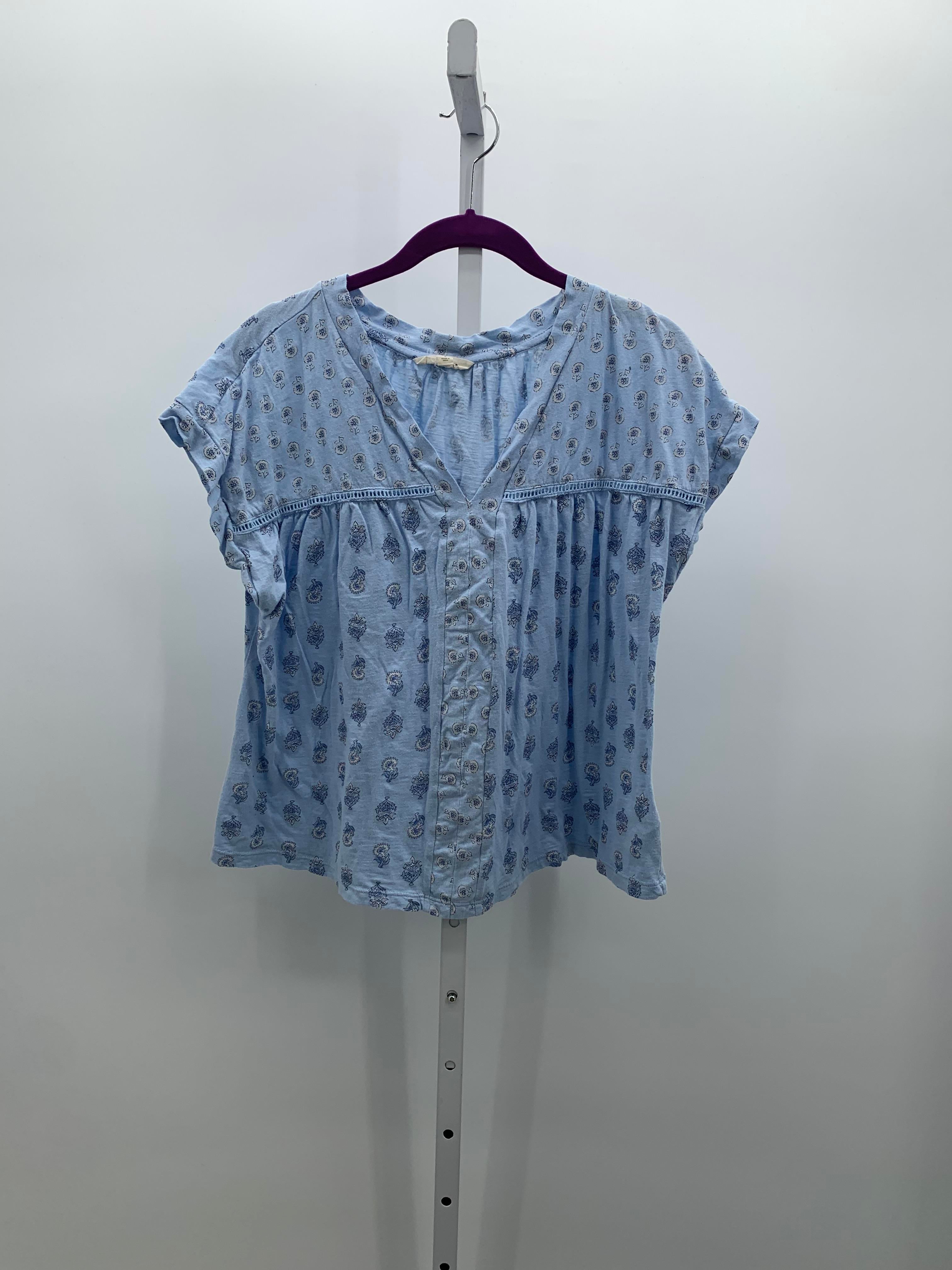 Lucky Brand Size Large Misses Short Sleeve Shirt