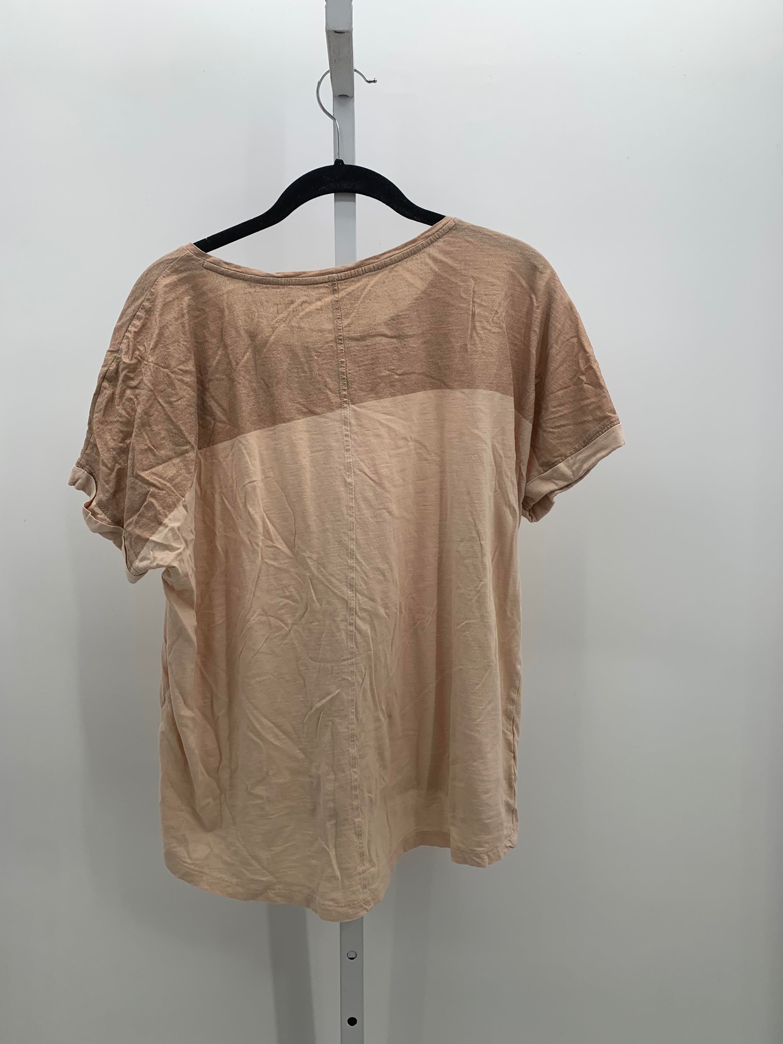 Loft Size Large Misses Short Sleeve Shirt