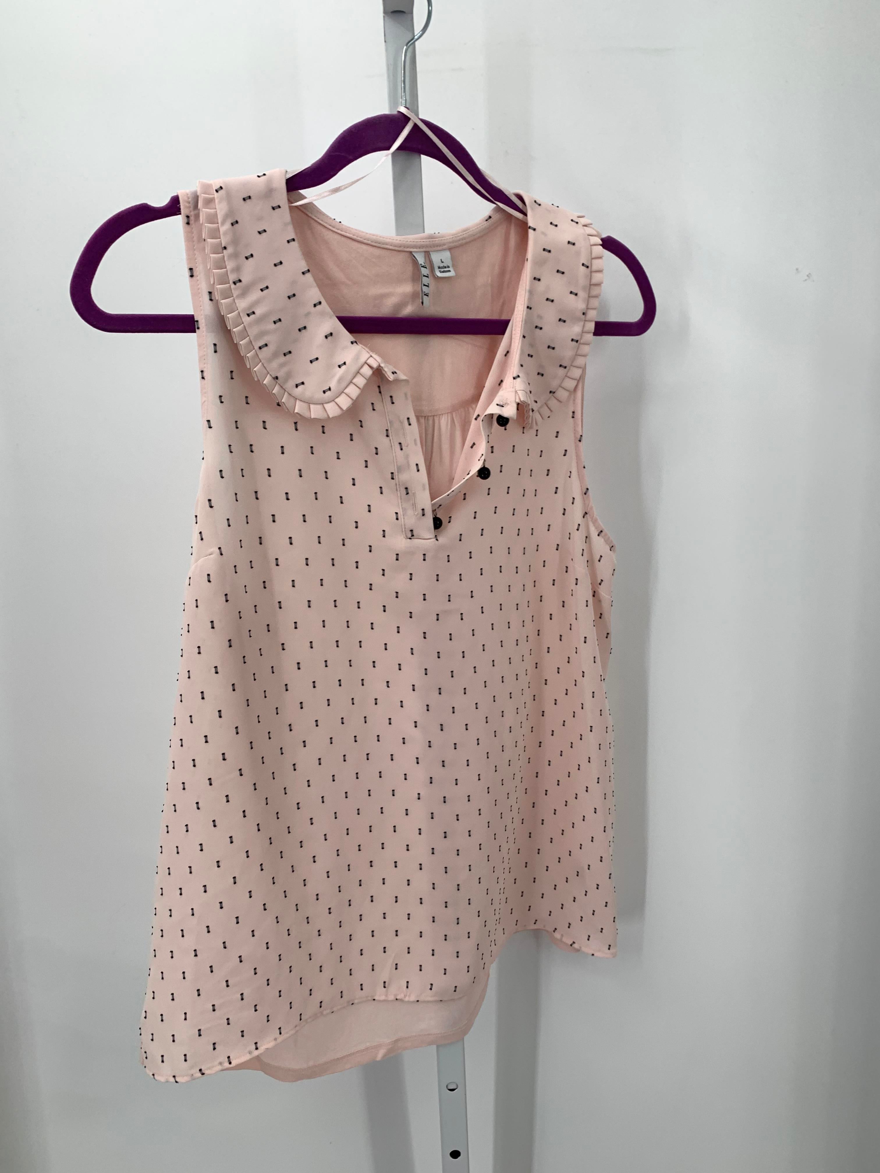 Elle Size Large Misses Sleeveless Shirt