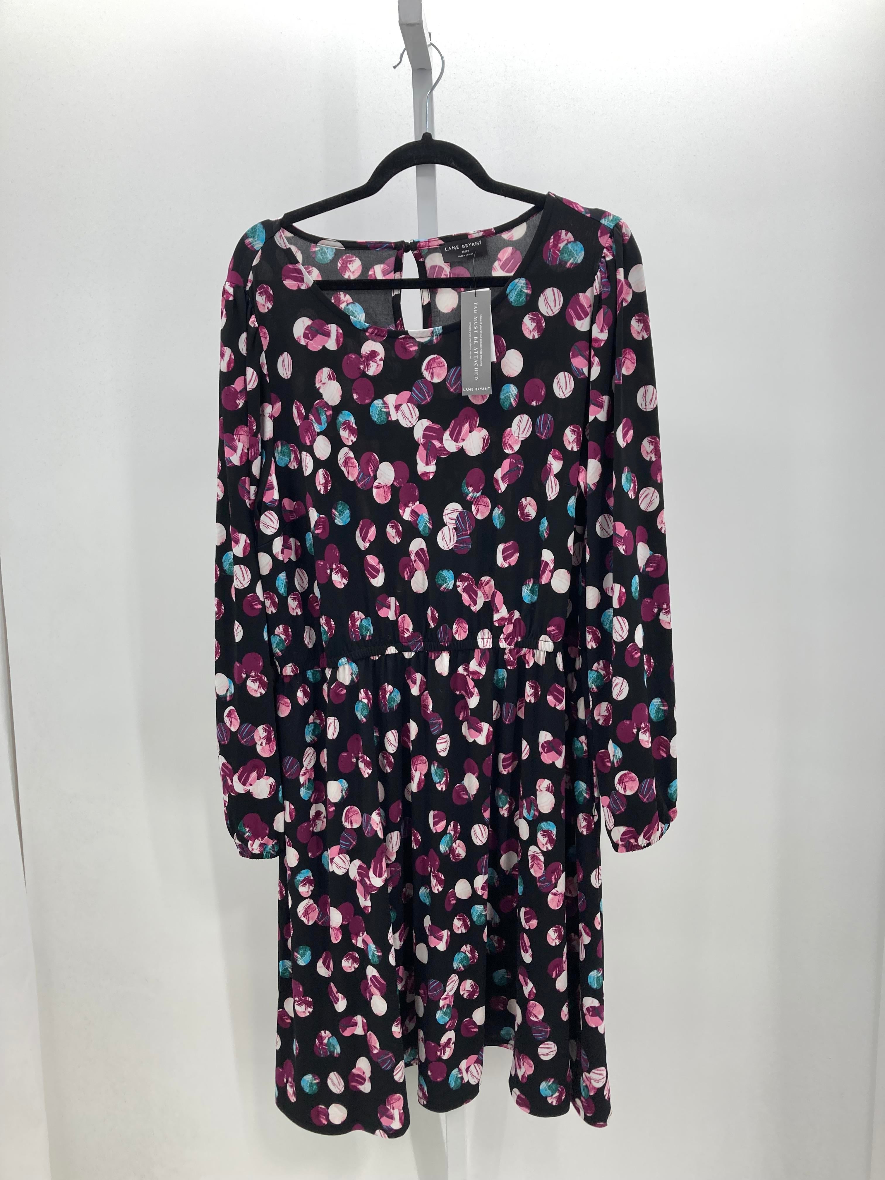 Lane Bryant Size 18/20 W Womens Long Sleeve Dress