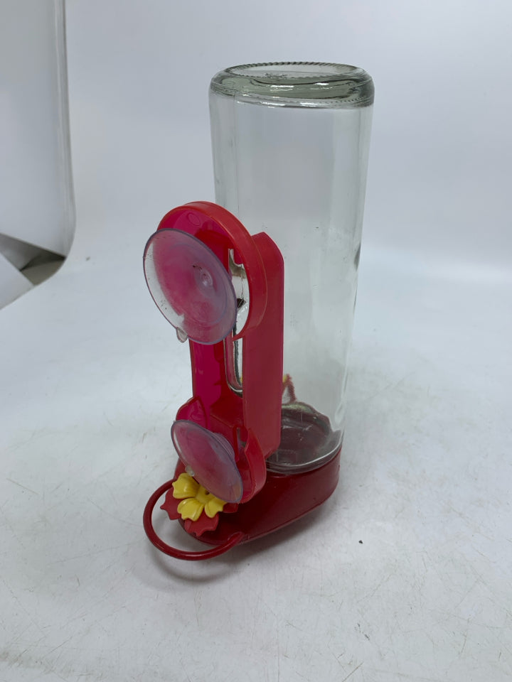 WINDOW SUCTION HUMMING BIRD FEEDER.