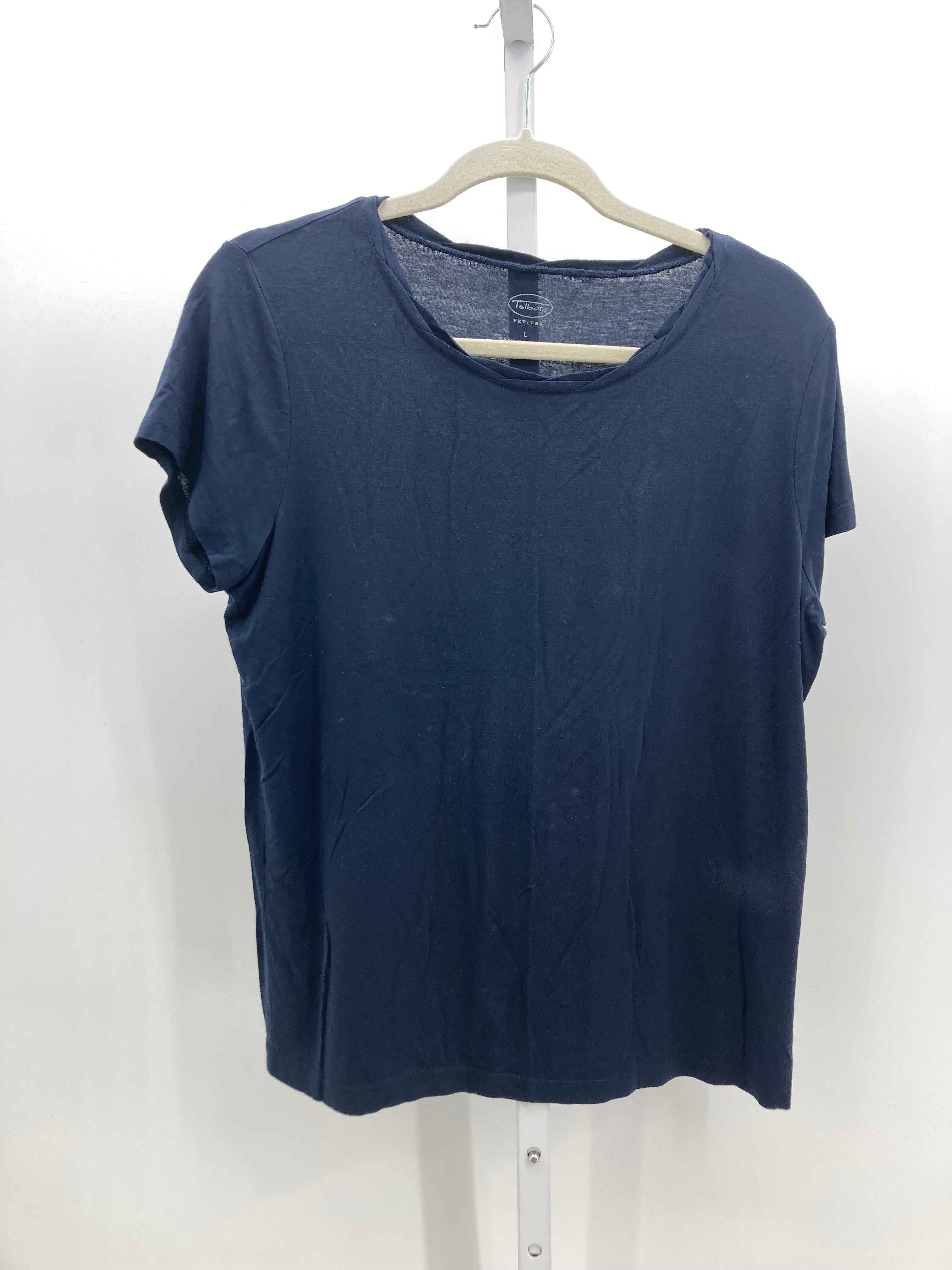 Talbots Size Large Petite Petite Short Sleeve Shirt