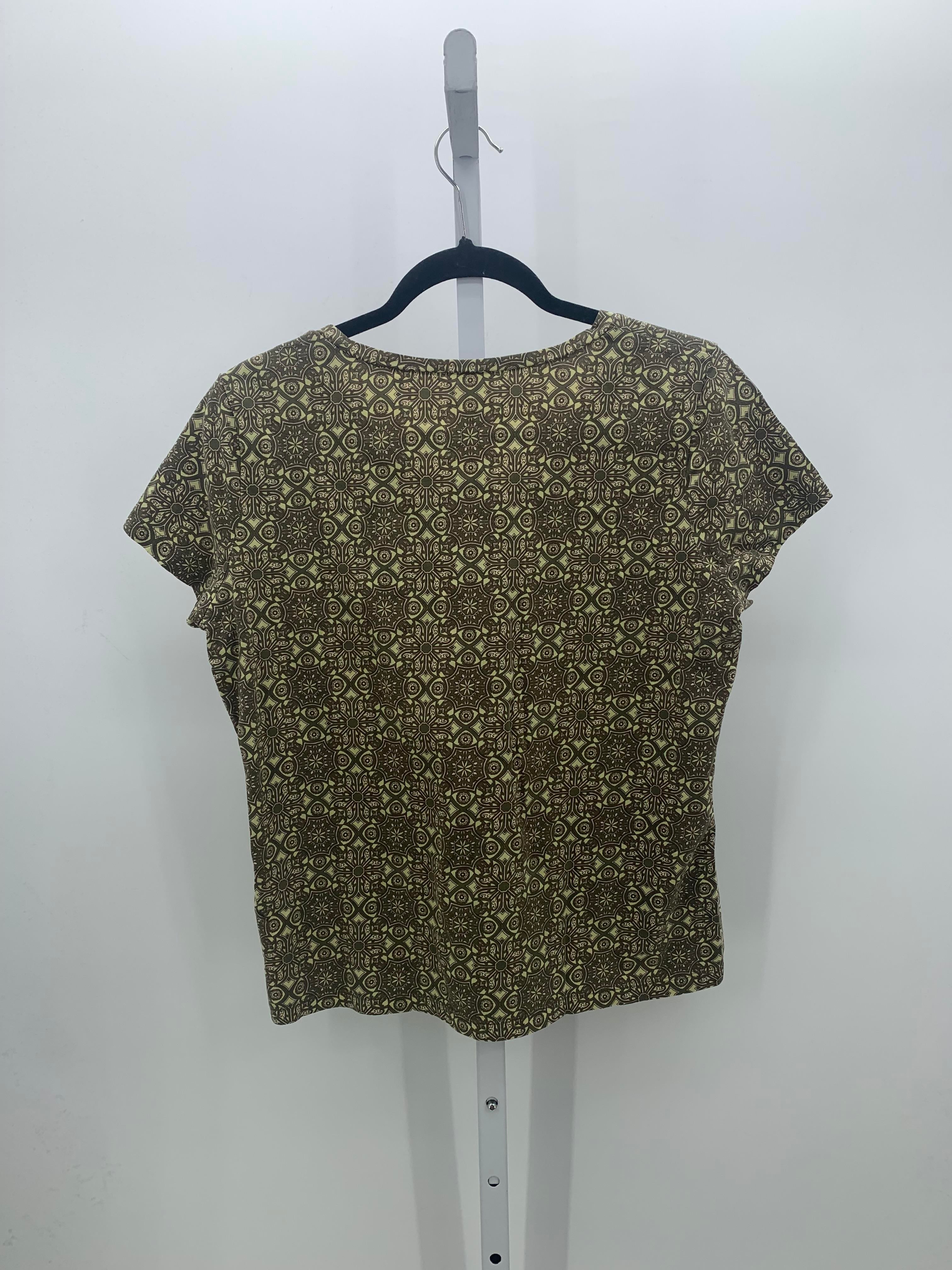 Talbots Size Medium Misses Short Sleeve Shirt