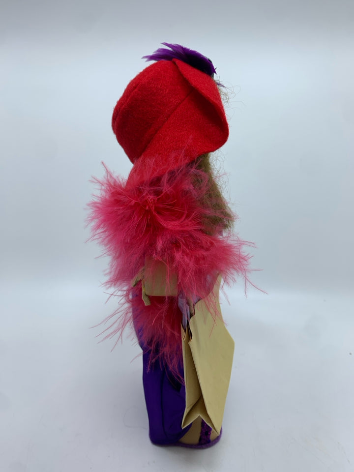 LIZZIE HIGH PURPLE DRESS FIGURINE.