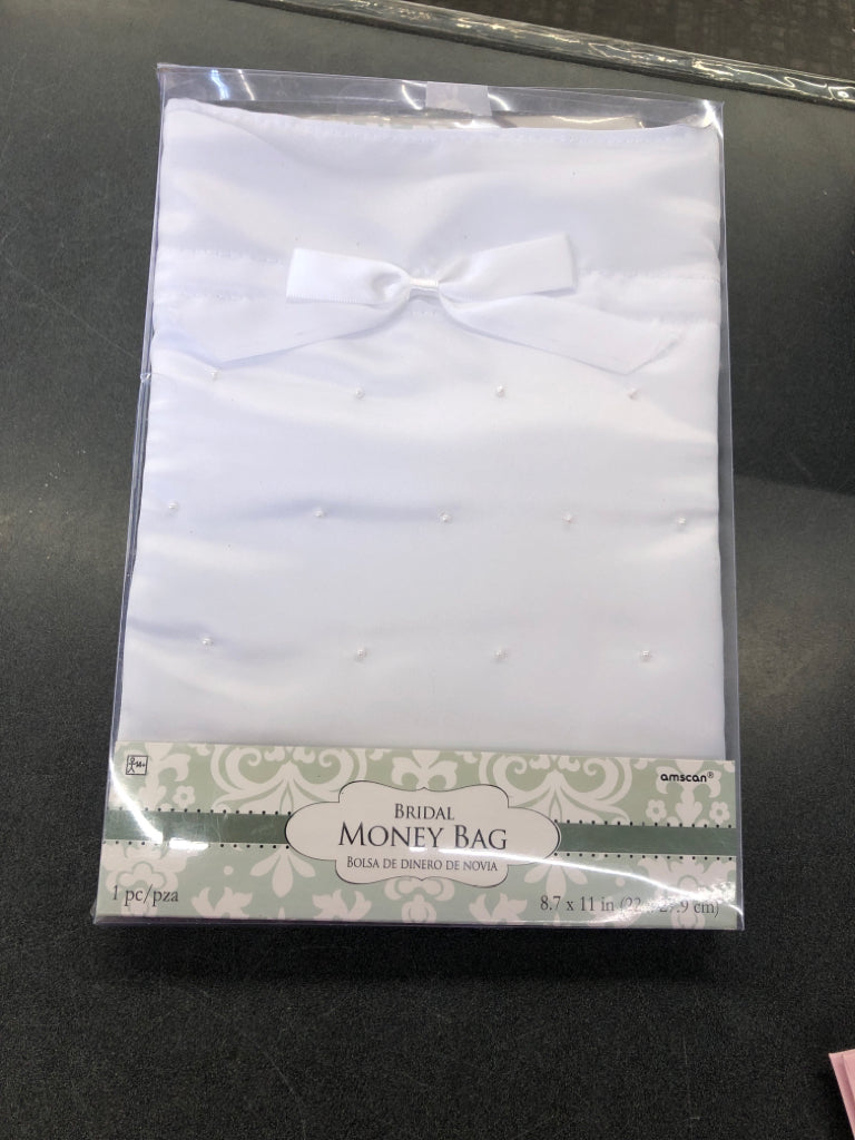 NIB BRIDAL MONEY BAG.