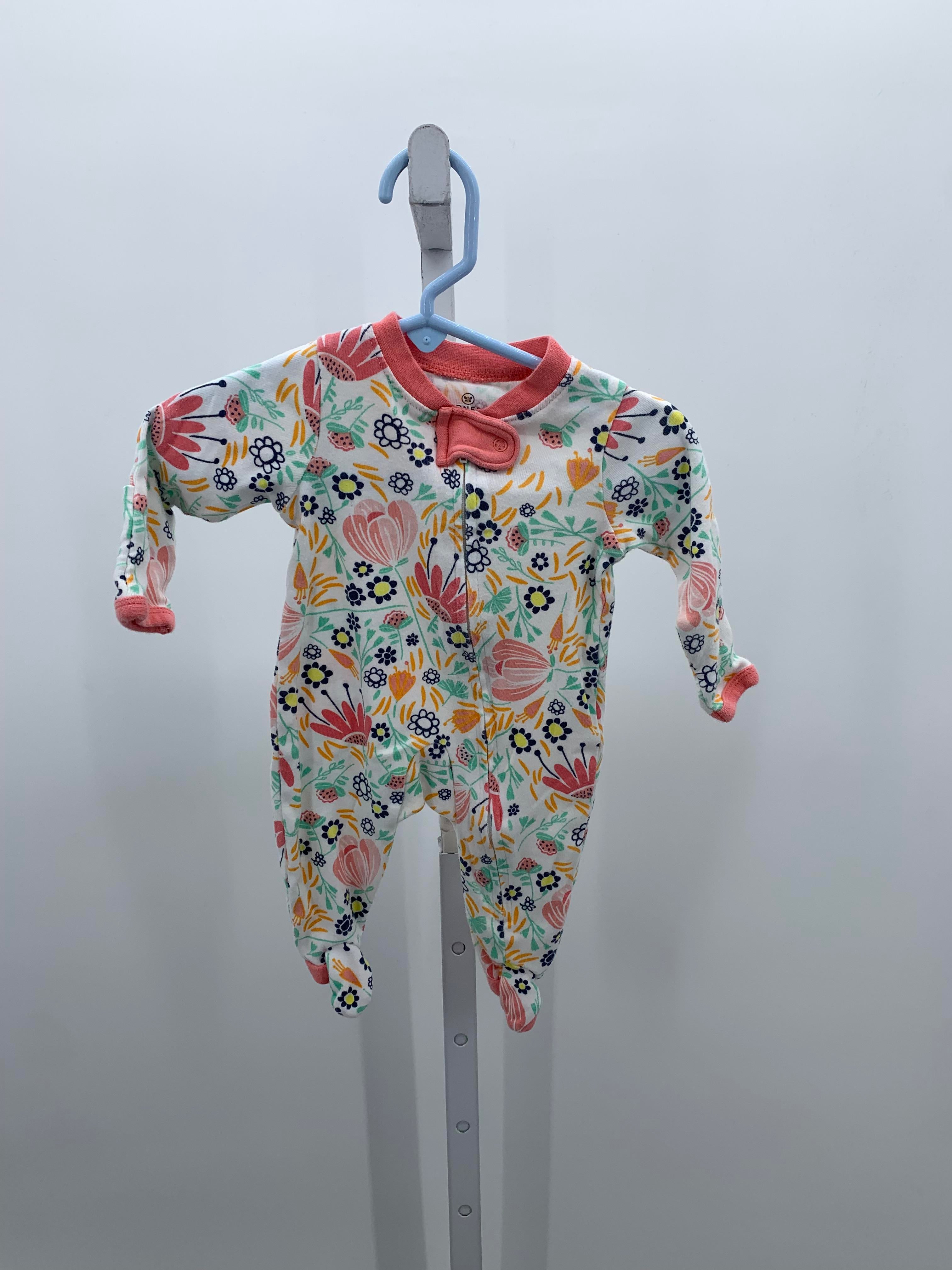 Size Newborn Girls Long Slv. Romper
