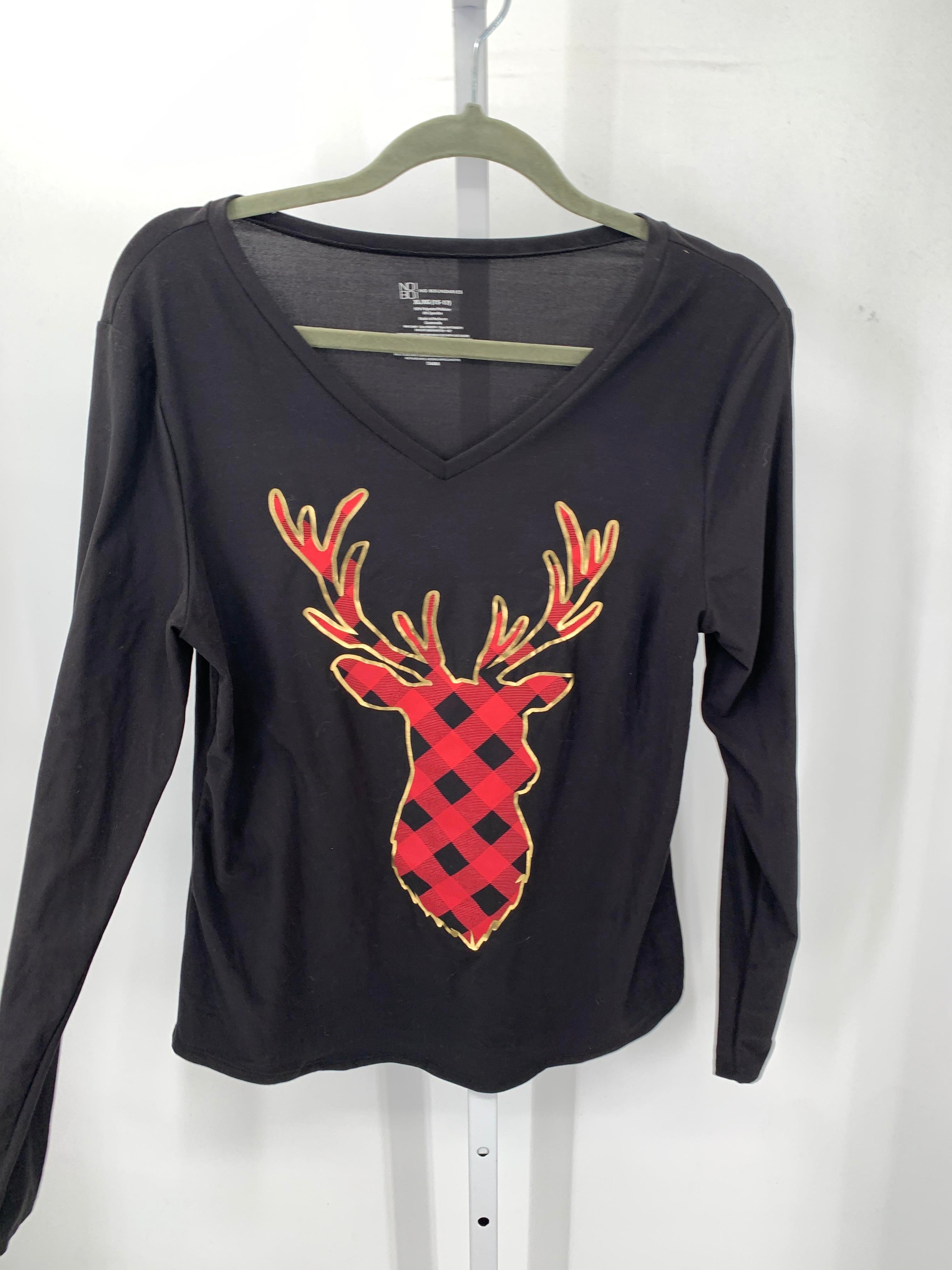 No Boundries Size Extra Large Juniors Long Sleeve Shirt