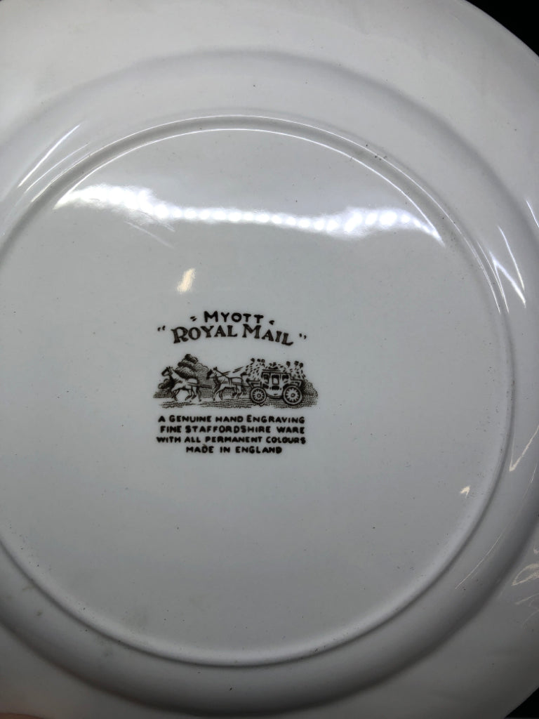 24PC ROYAL MAIL CARRIAGE DINNER SET, SVC FOR 8.