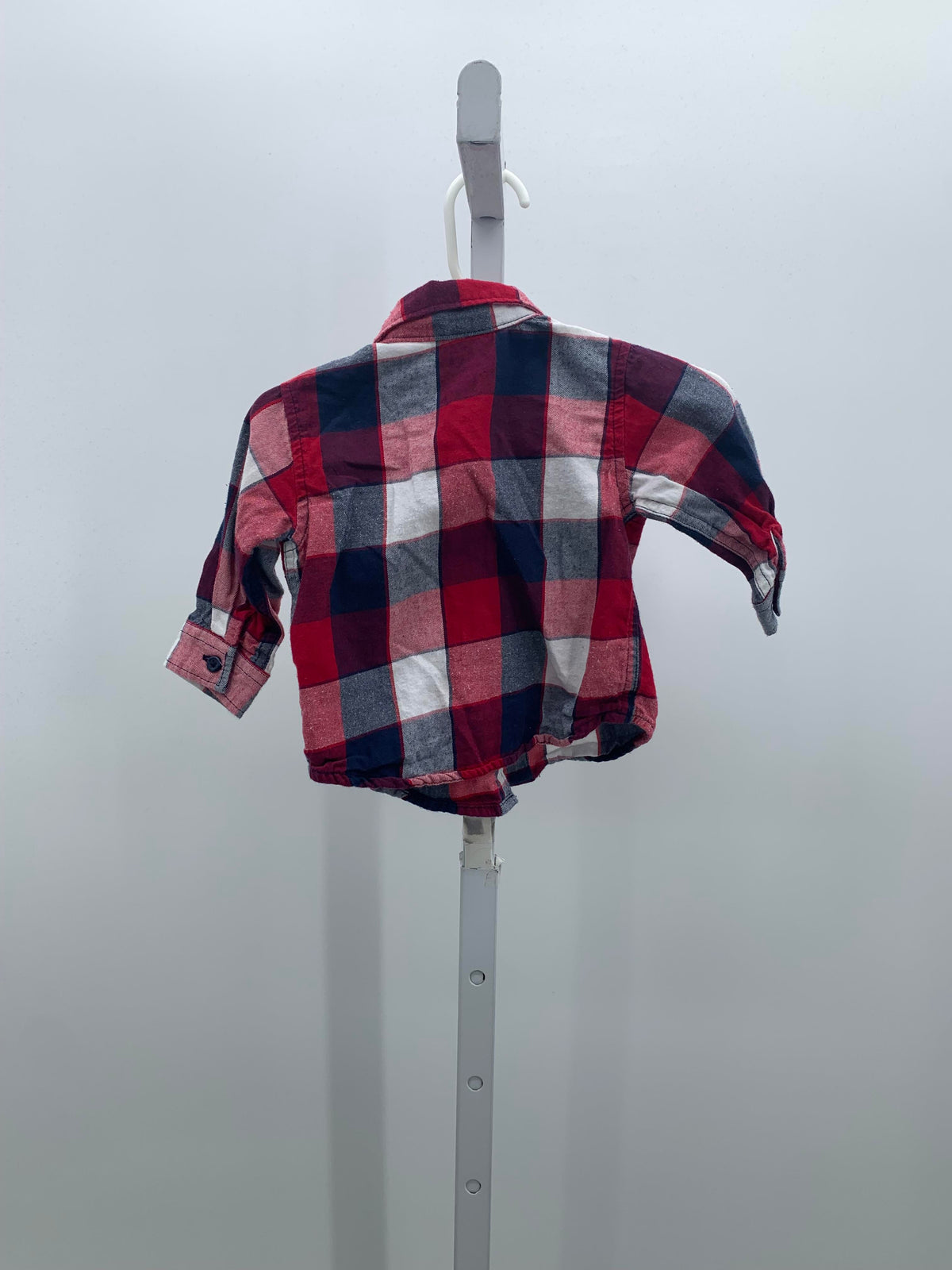 NAVY WHITE PLAID