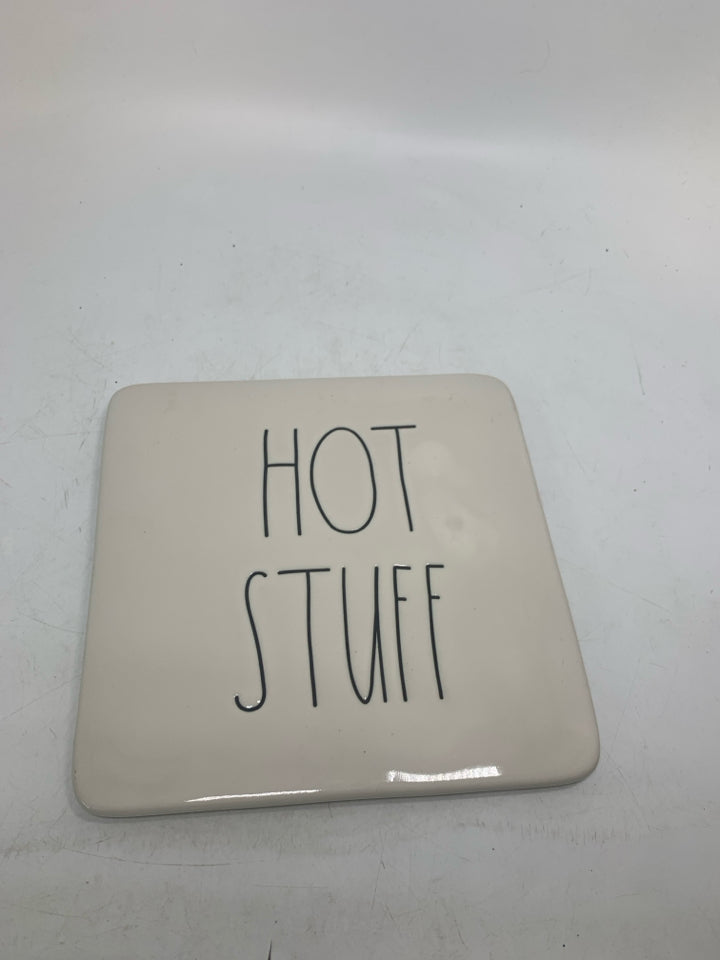 HOT STUFF TRIVET.
