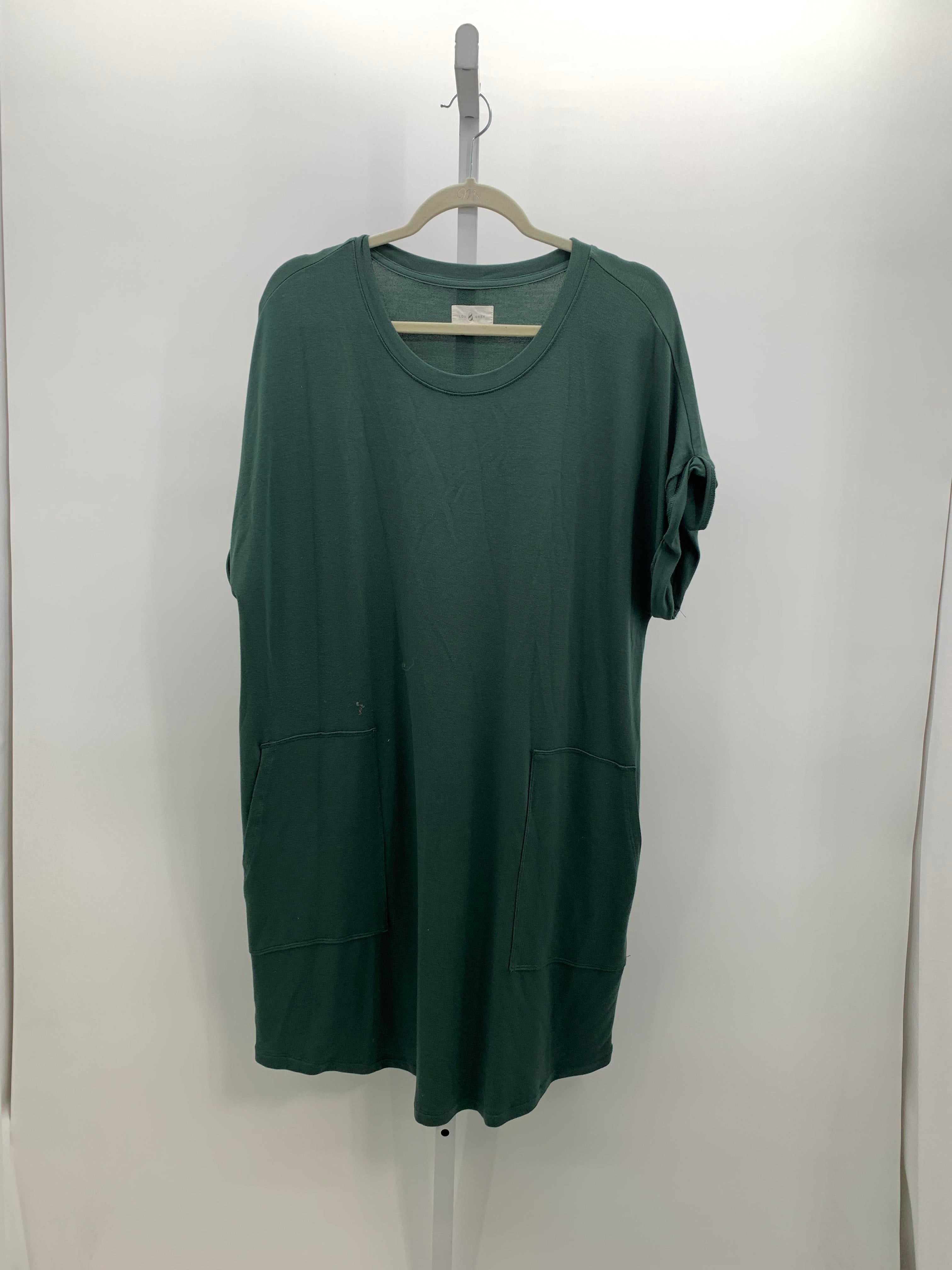 Lou & Grey Size Extra Large Misses Short Sleeve Dress