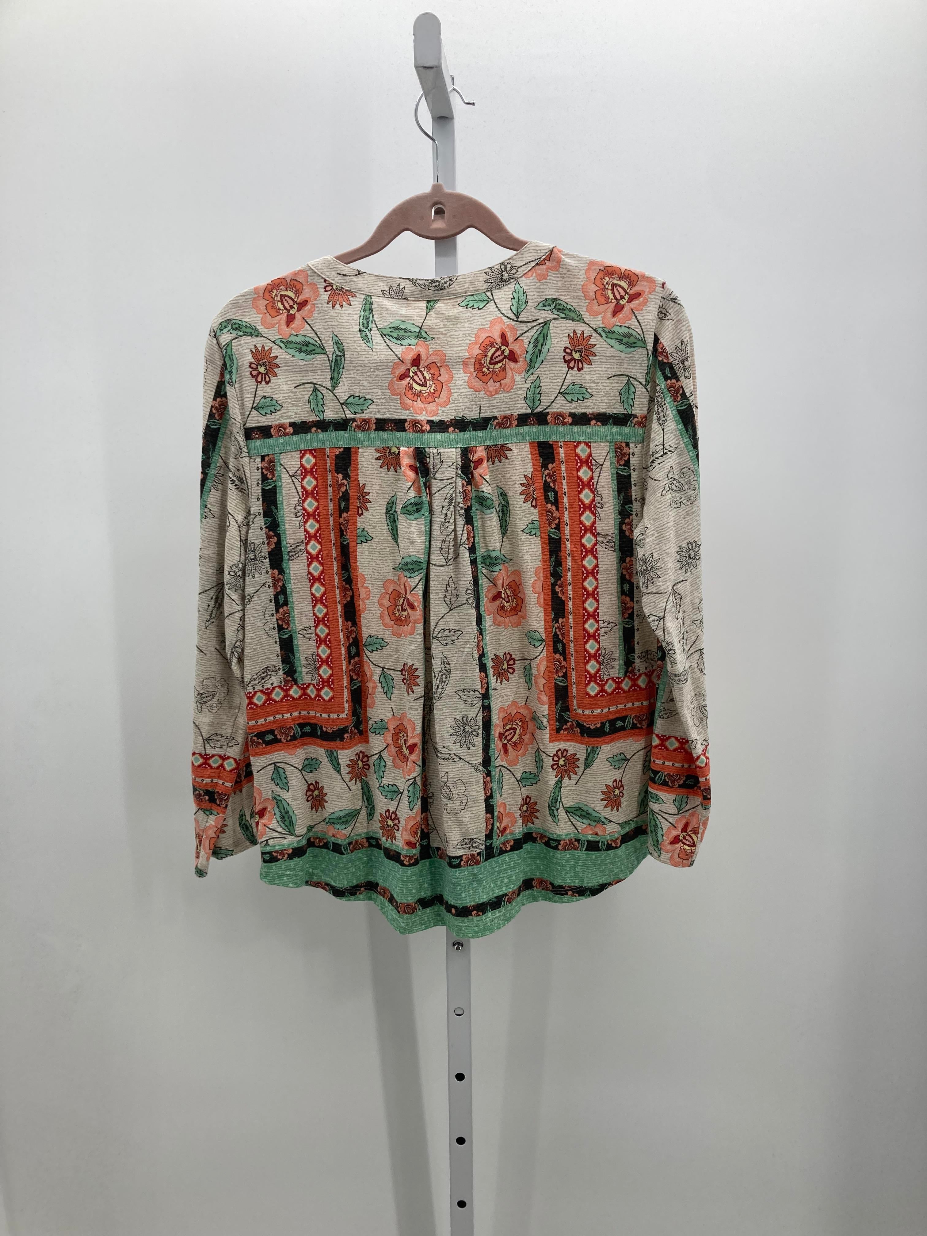 Style & Co. Size Large Petite Petite 3/4 Sleeve Shirt