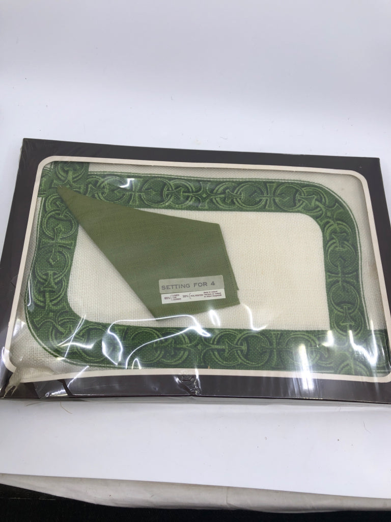 NIP IRISH PLACEMAT SETTING FOR 4.