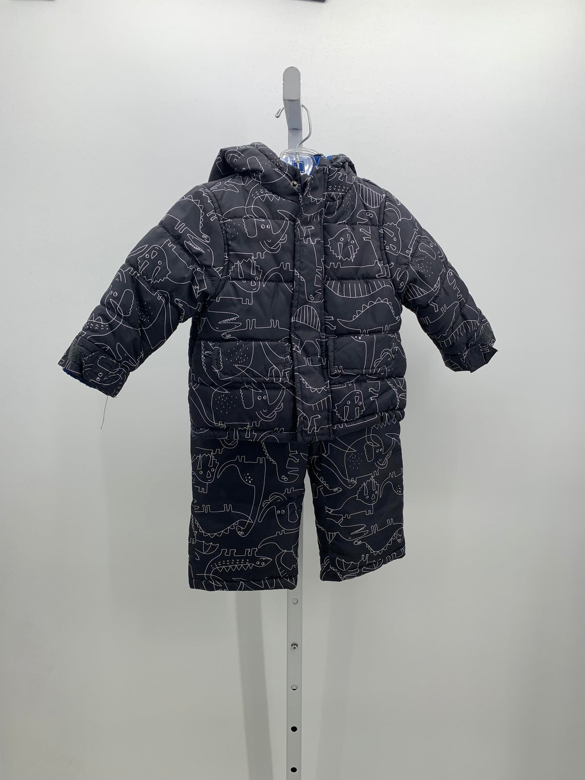 ANIMALS HOODED JACKET BIB SNOW PANTS