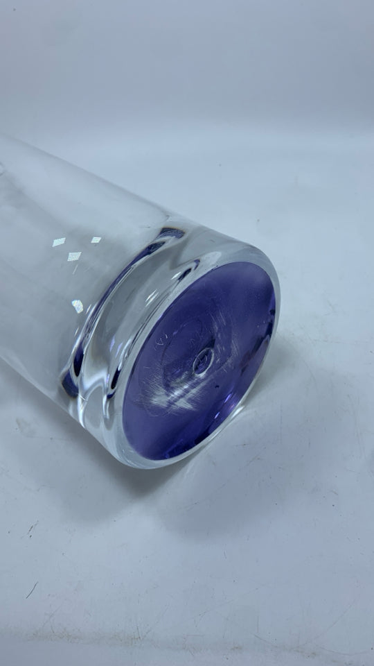 CLEAR BLUE RESIN PITCHER.